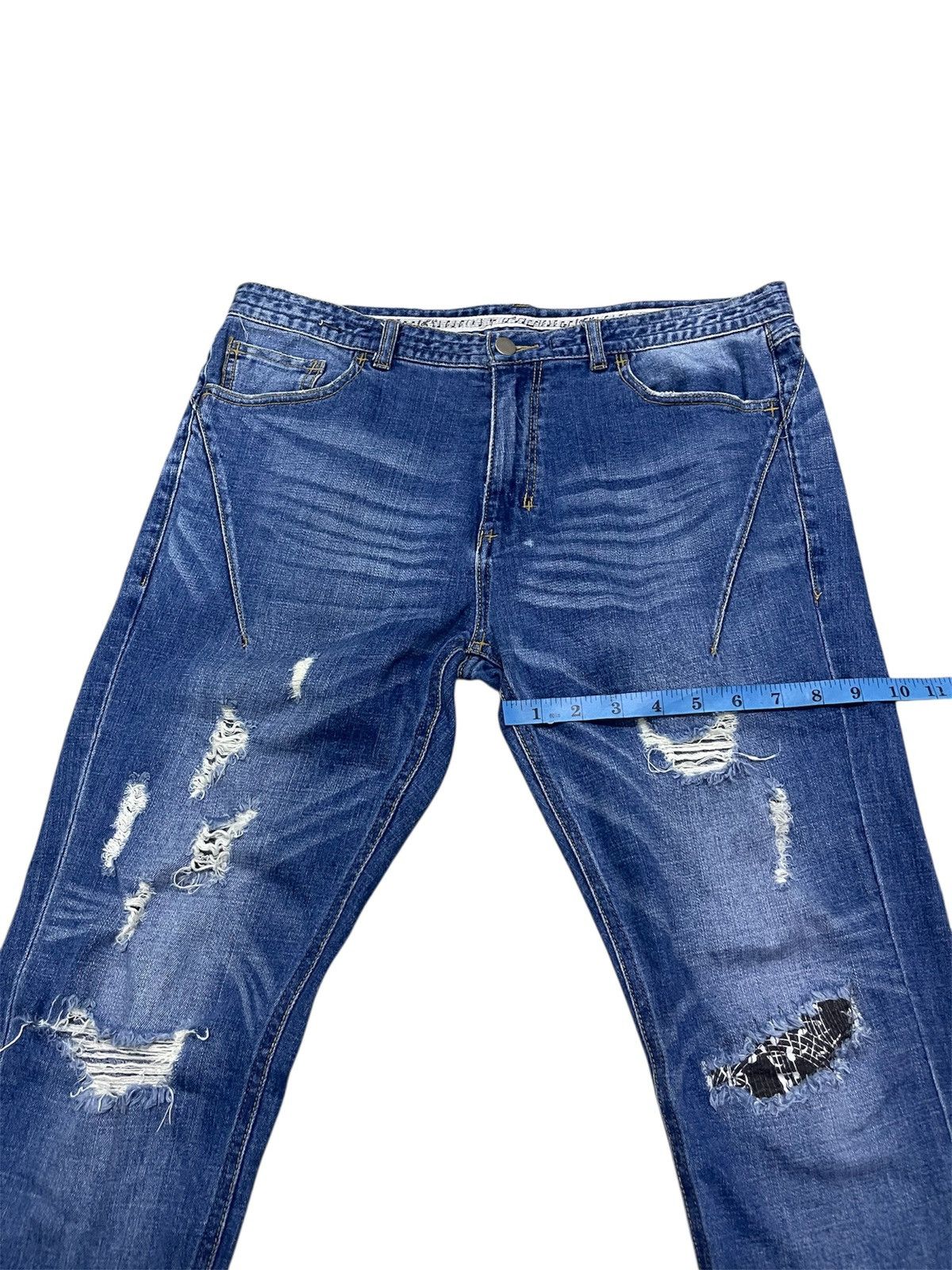 Number (N)ine Number N(ine) Skiny Jeans Distressed Size US 33 - 14 Thumbnail