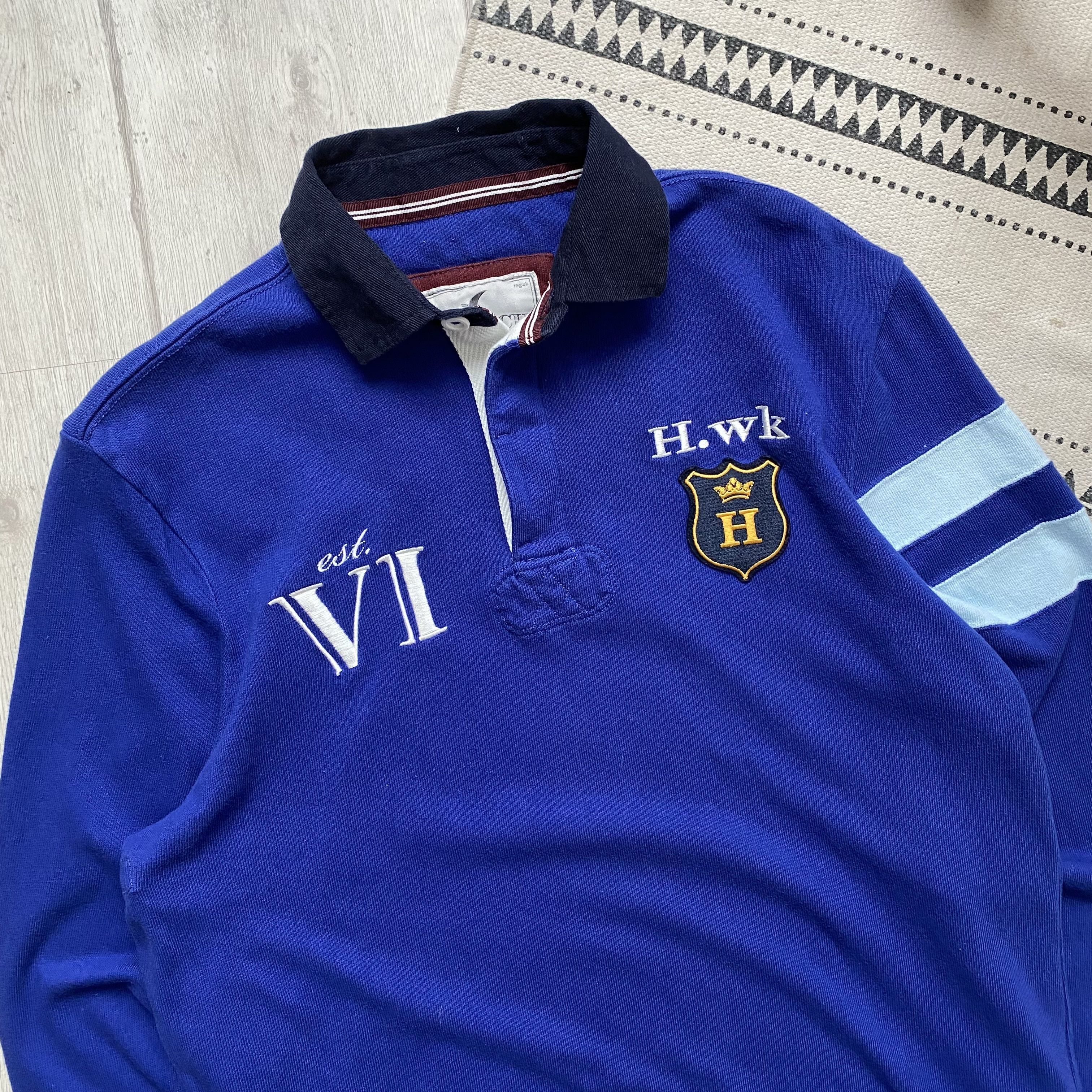 Polo Ralph Lauren 💙 Vintage Polo Ralph Lauren style Heavy Rugby shirt Y2K Size US M / EU 48-50 / 2 - 2 Thumbnail