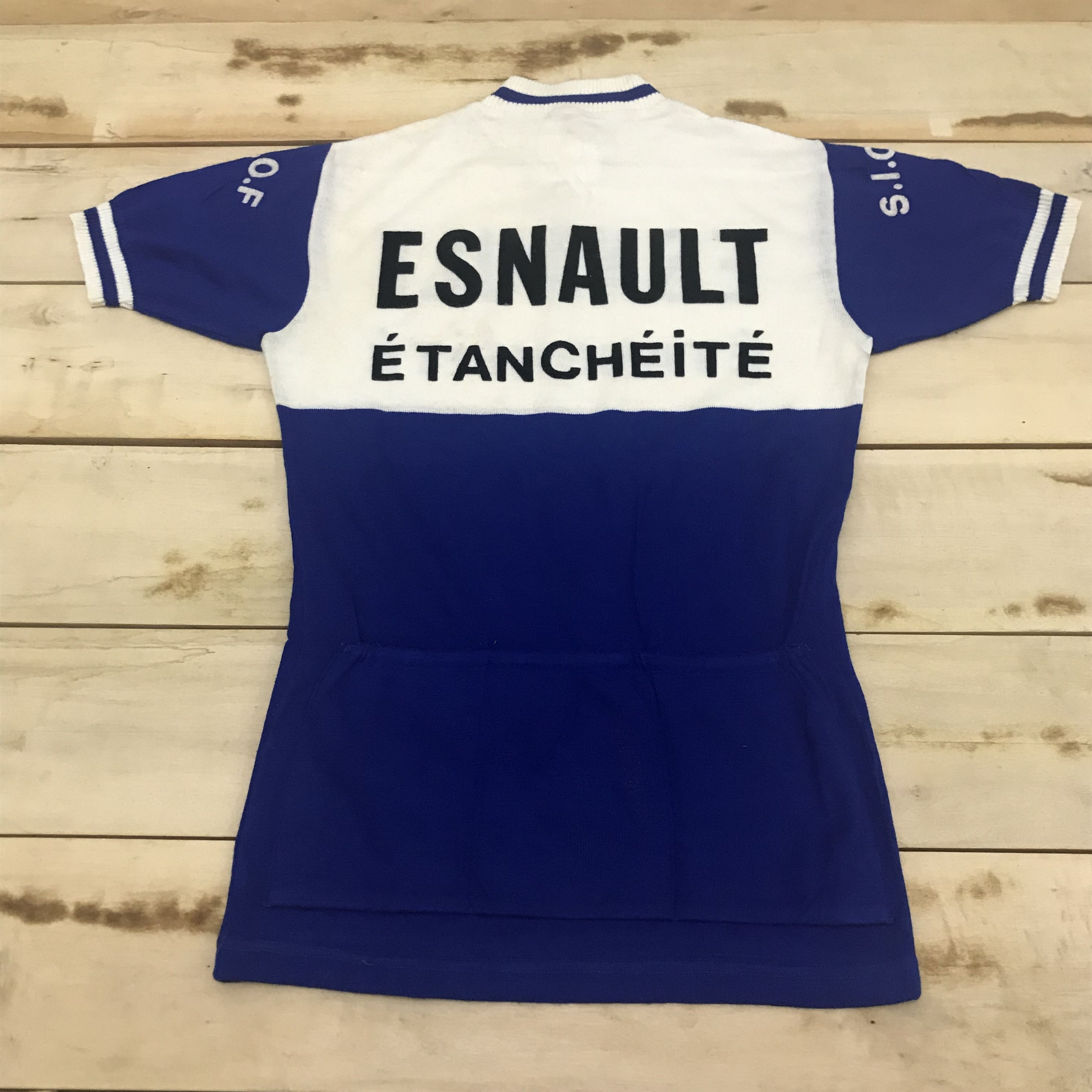 Vintage I23 NEED GONE! BICYCLE JERSEY FRANCE ESNAULT ETANCHEITE Size US M / EU 48-50 / 2 - 3 Thumbnail