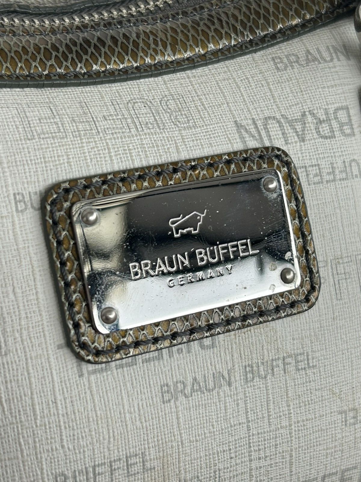 Braun Braun Buffel Mini Handle Beg Beige White Size ONE SIZE - 3 Thumbnail
