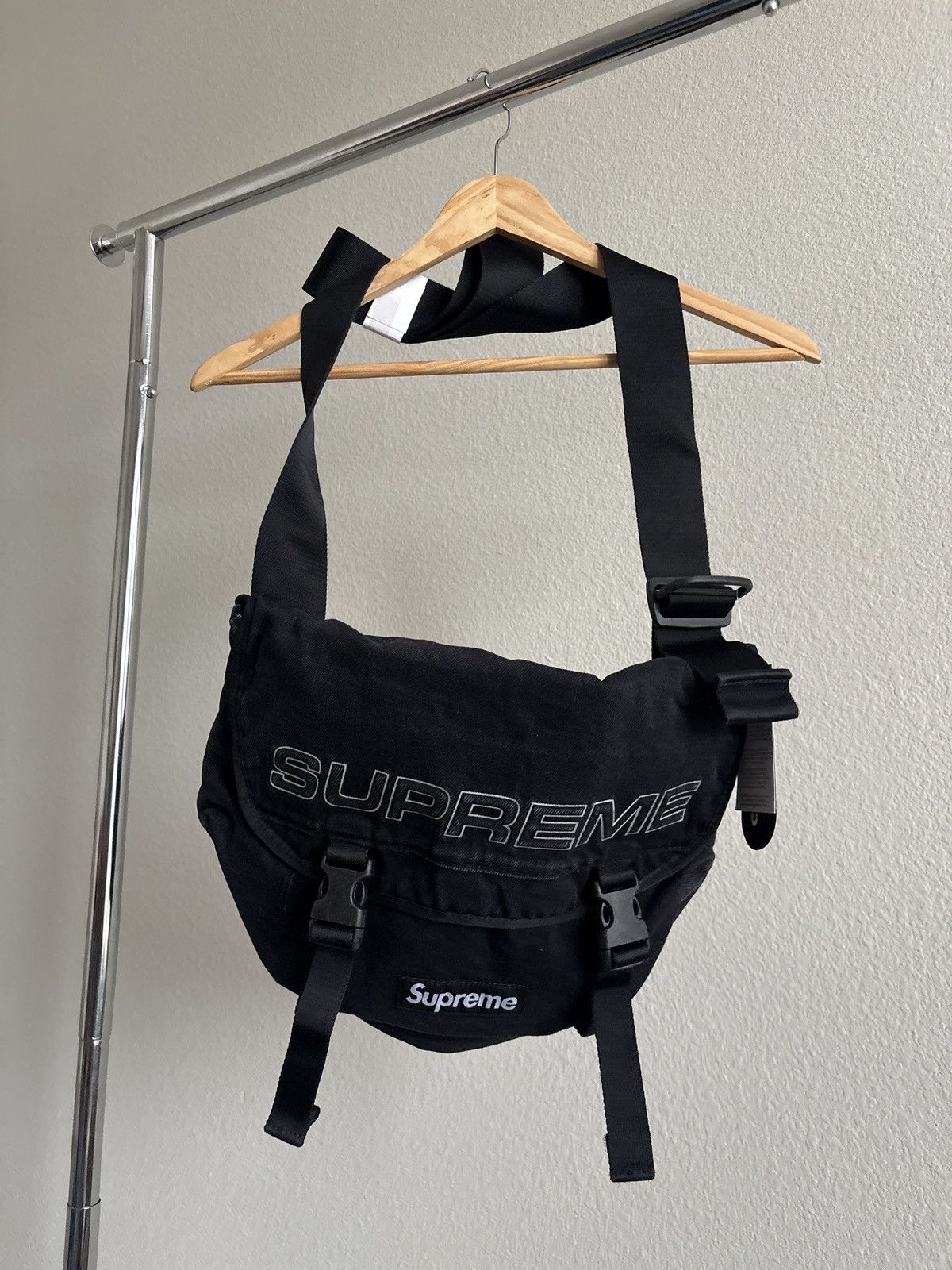 Supreme Supreme Denim Shoulder Bag Washed Indigo | Grailed