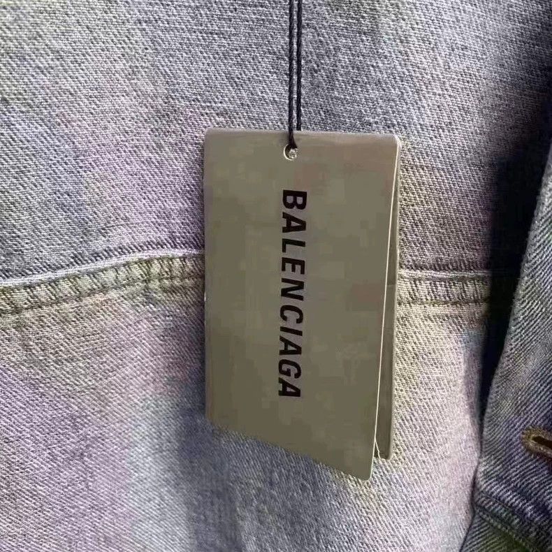 Balenciaga Balenciaga blue plant pattern logo denim jacket-2506 Size US XS / EU 42 / 0 - 4 Thumbnail