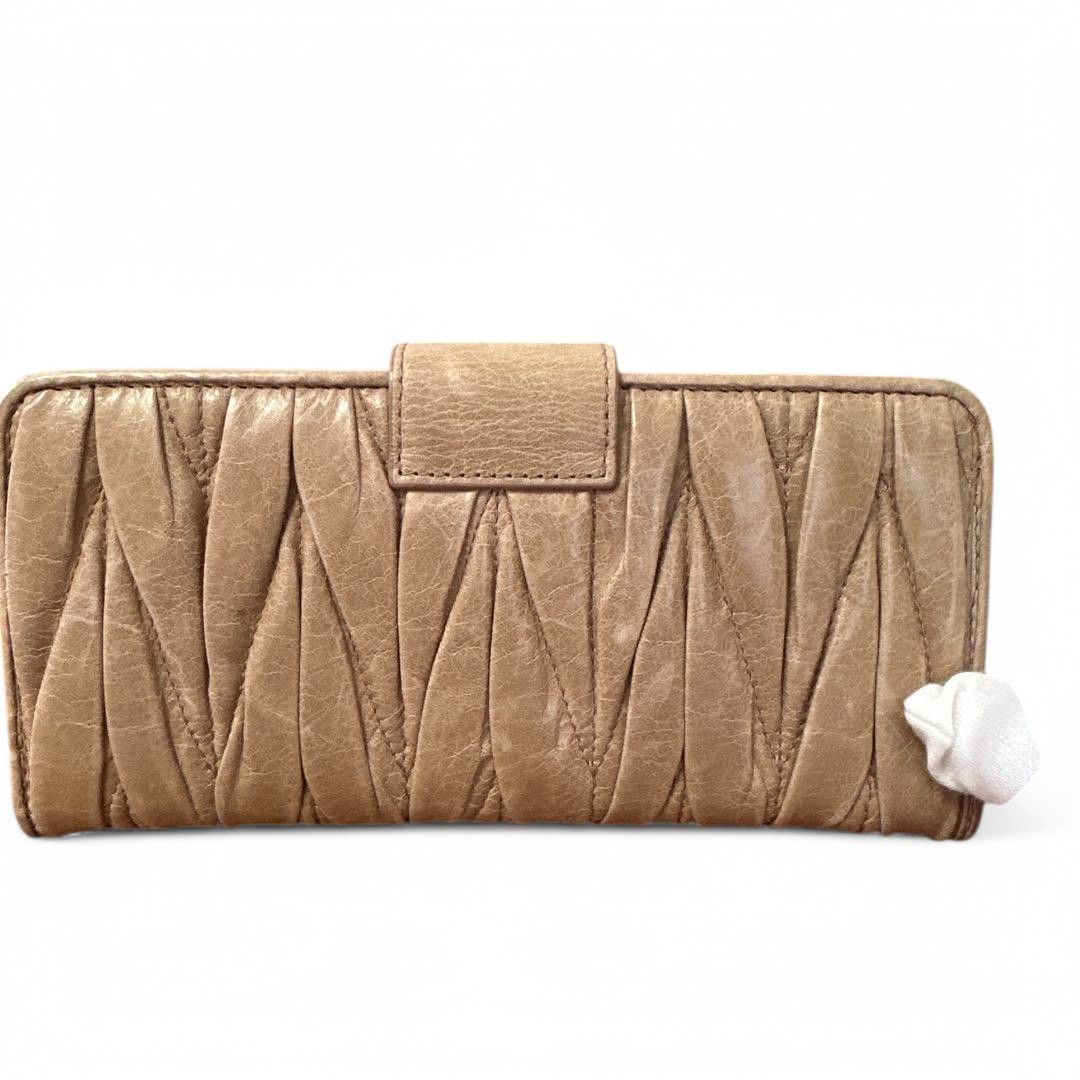 Miu Miu Miu Miu - Gray Matelasse Purse Pouch Wallet Trifold Size ONE SIZE - 2 Thumbnail