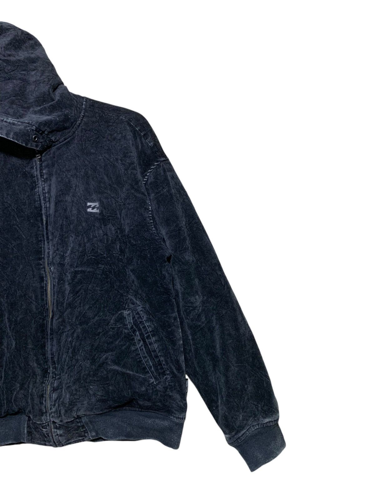 Billabong 🔥BILLABONG BLACK WASHED VELVET HOODIE Size US M / EU 48-50 / 2 - 3 Thumbnail