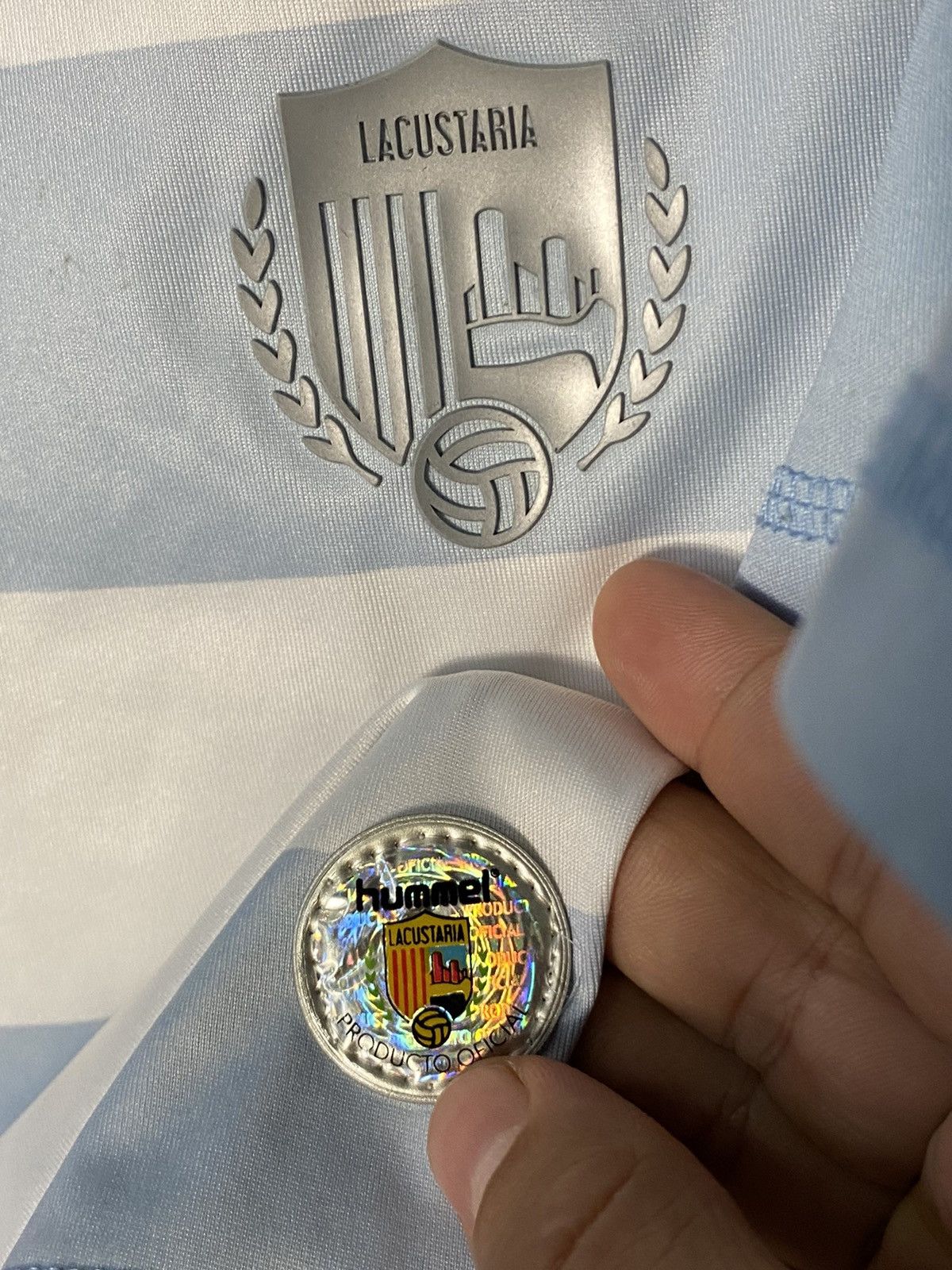 Hummel Vintage Hummel Lacustaria Soccer Jersey Size S-M Patch Size US M / EU 48-50 / 2 - 2 Thumbnail