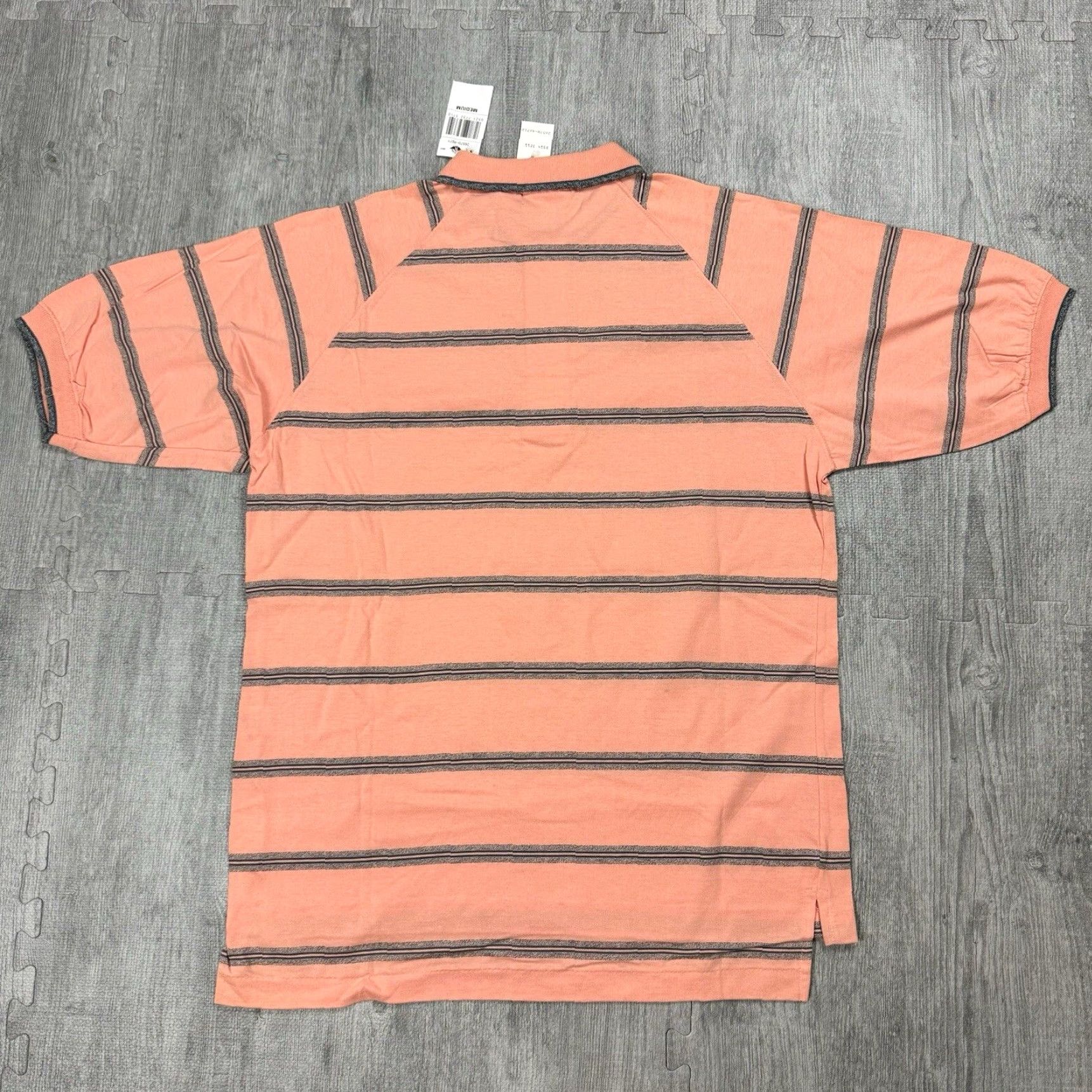 Dockers VINTAGE DOCKERS BY LEVIS 90s COLLARED POLO SHIRT MENS MEDIUM CORAL PINK STRIPED RETRO Size US M / EU 48-50 / 2 - 5 Thumbnail