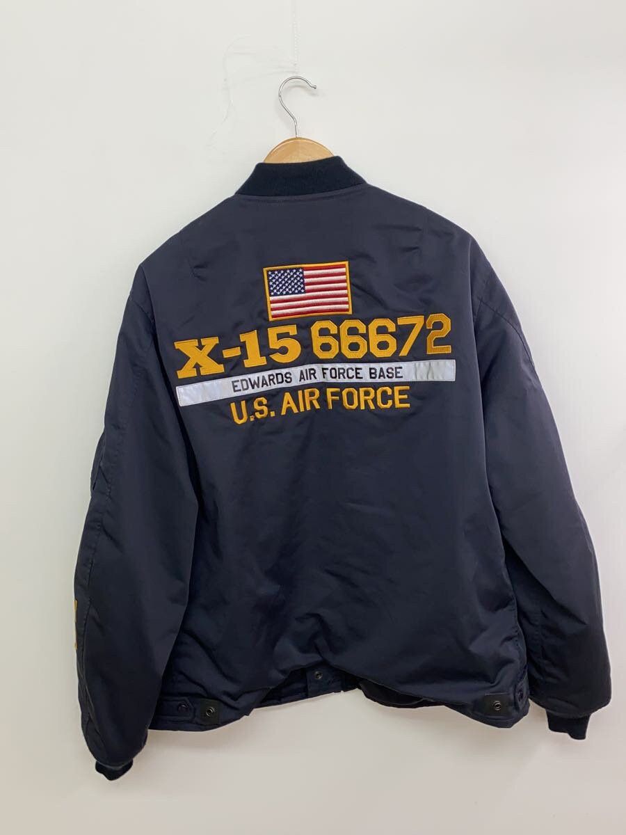 Avirex Avirex X-15 Open Bottom Ma-1 Nylon Flight Jacket Navy Size US XL / EU 56 / 4 - 2 Thumbnail