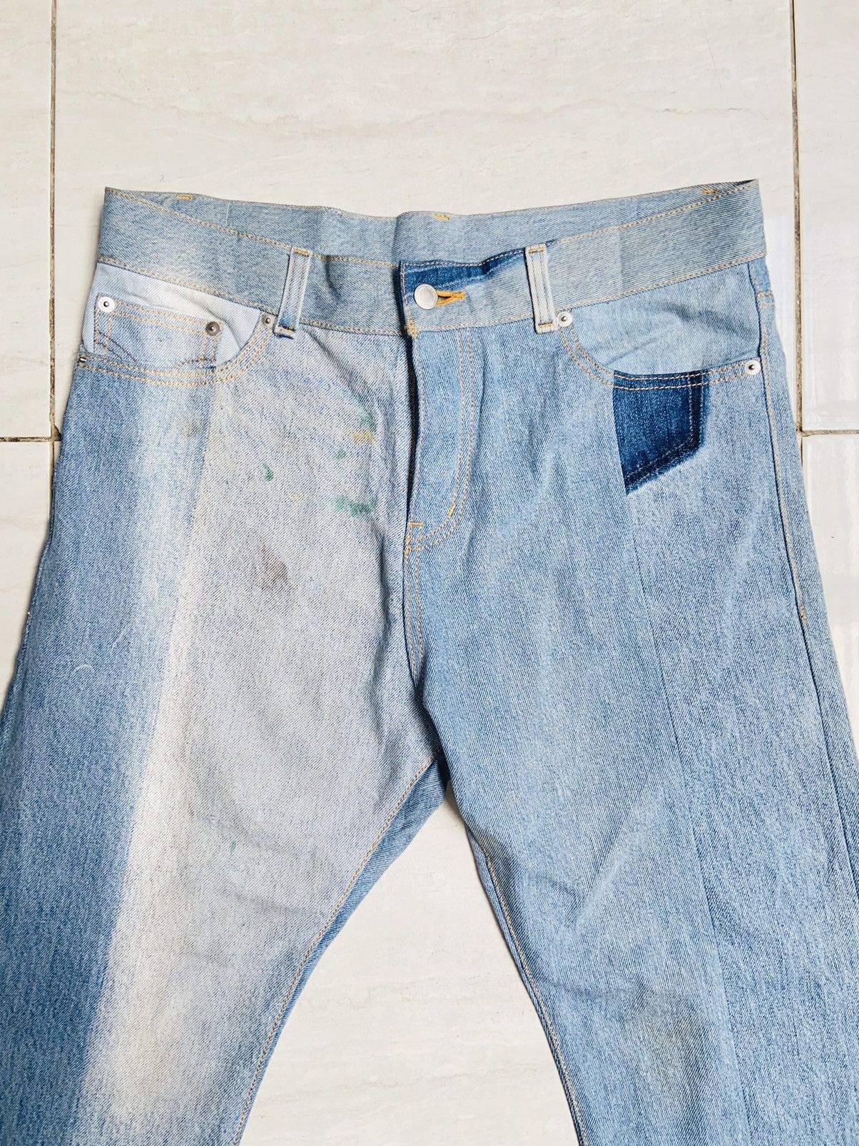 Issey Miyake NOVE Panel Denim Jeans Size US 35 - 15 Thumbnail