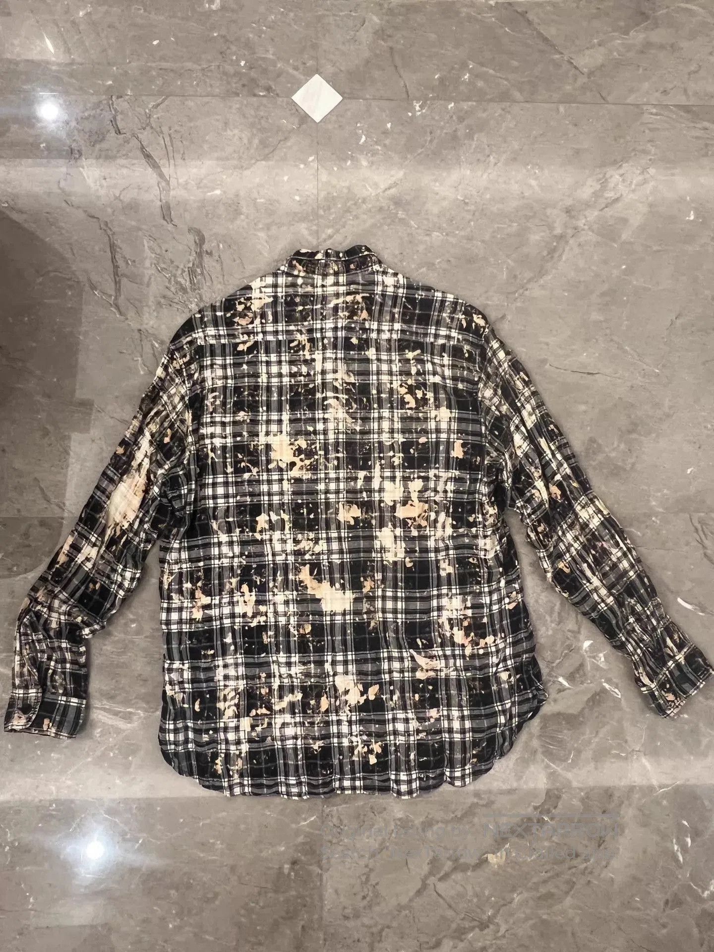 Saint Laurent Paris Multi Plaid Distressed Button. Size US S / EU 44-46 / 1 - 2 Thumbnail