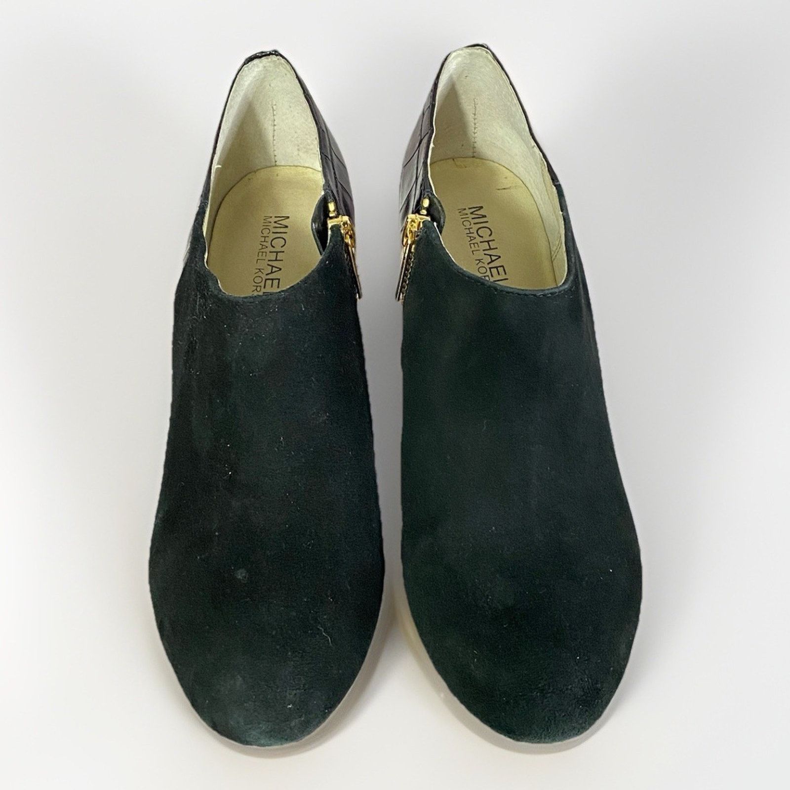 Michael Kors Michael Kors Women’s 8.5 Black Leather Suede BOOTIES Size US 8.5 / IT 38.5 - 3 Thumbnail