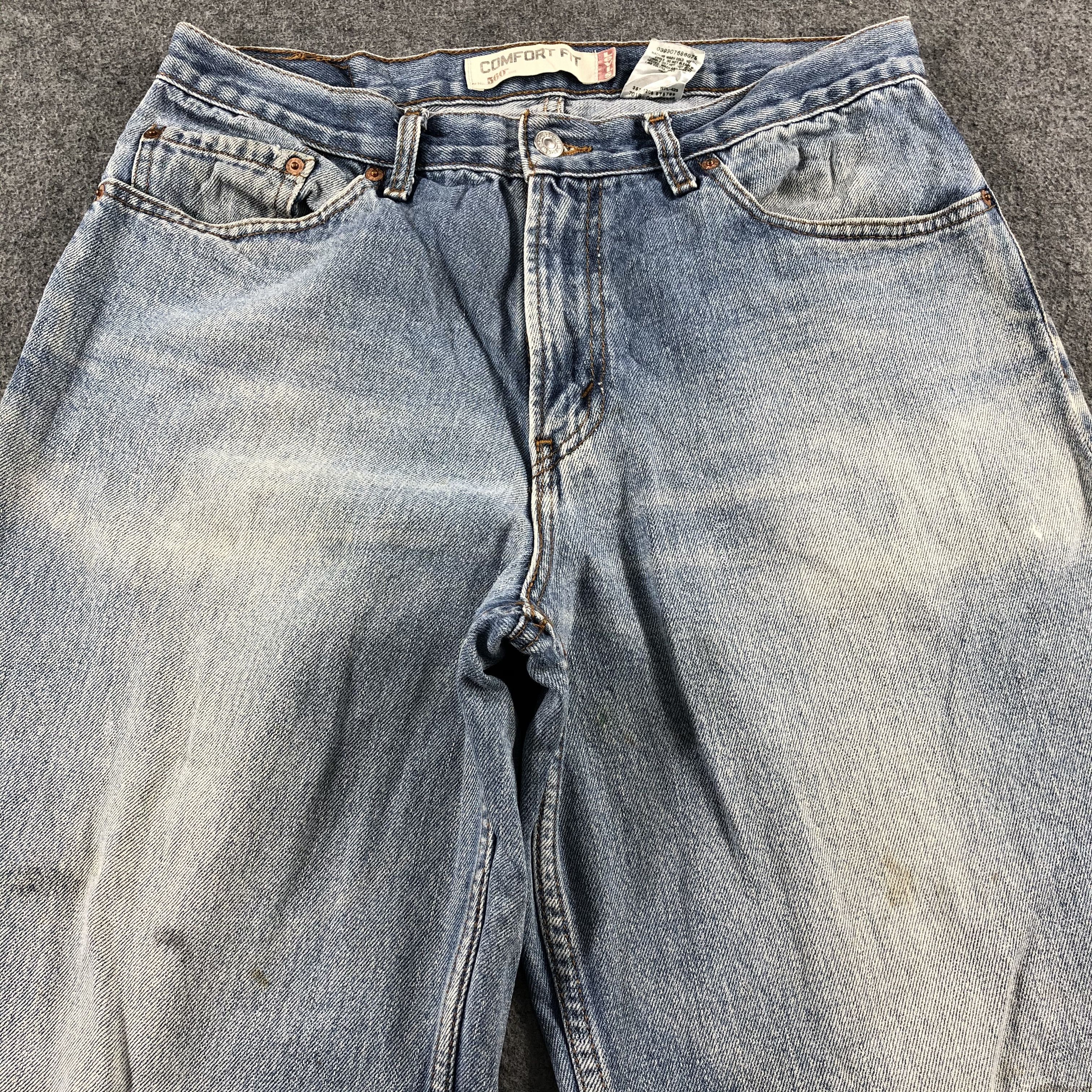 Levi's Vintage Blue Wash Levis 560 Jeans-J2651 Size US 33 - 3 Thumbnail