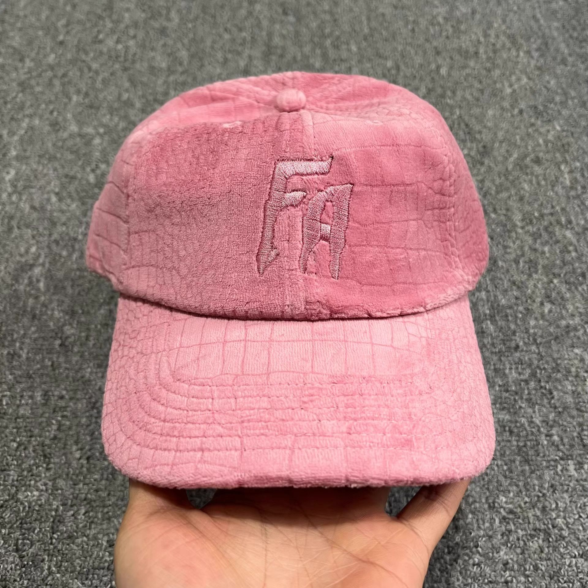 Fucking Awesome FuckingAwesomeVelvet FauxCrocodileCurvedBrimBaseball Cap Q7 Size ONE SIZE - 1 Thumbnail
