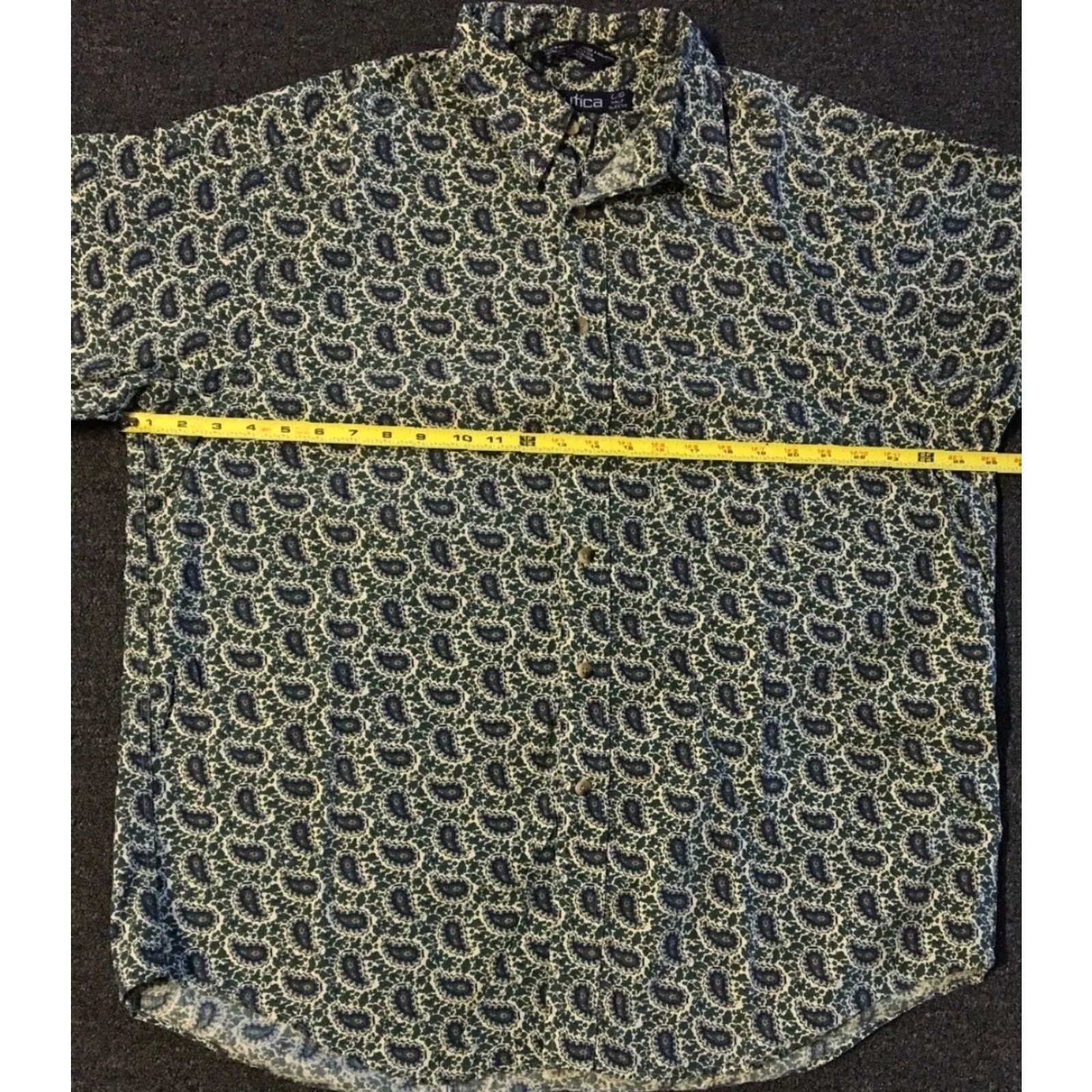 Nautica Vtg 90s Nautica Paisley Button Up Shirt L Grunge Vaporwave Surf Skate AOP OP 80s Size US L / EU 52-54 / 3 - 4 Thumbnail