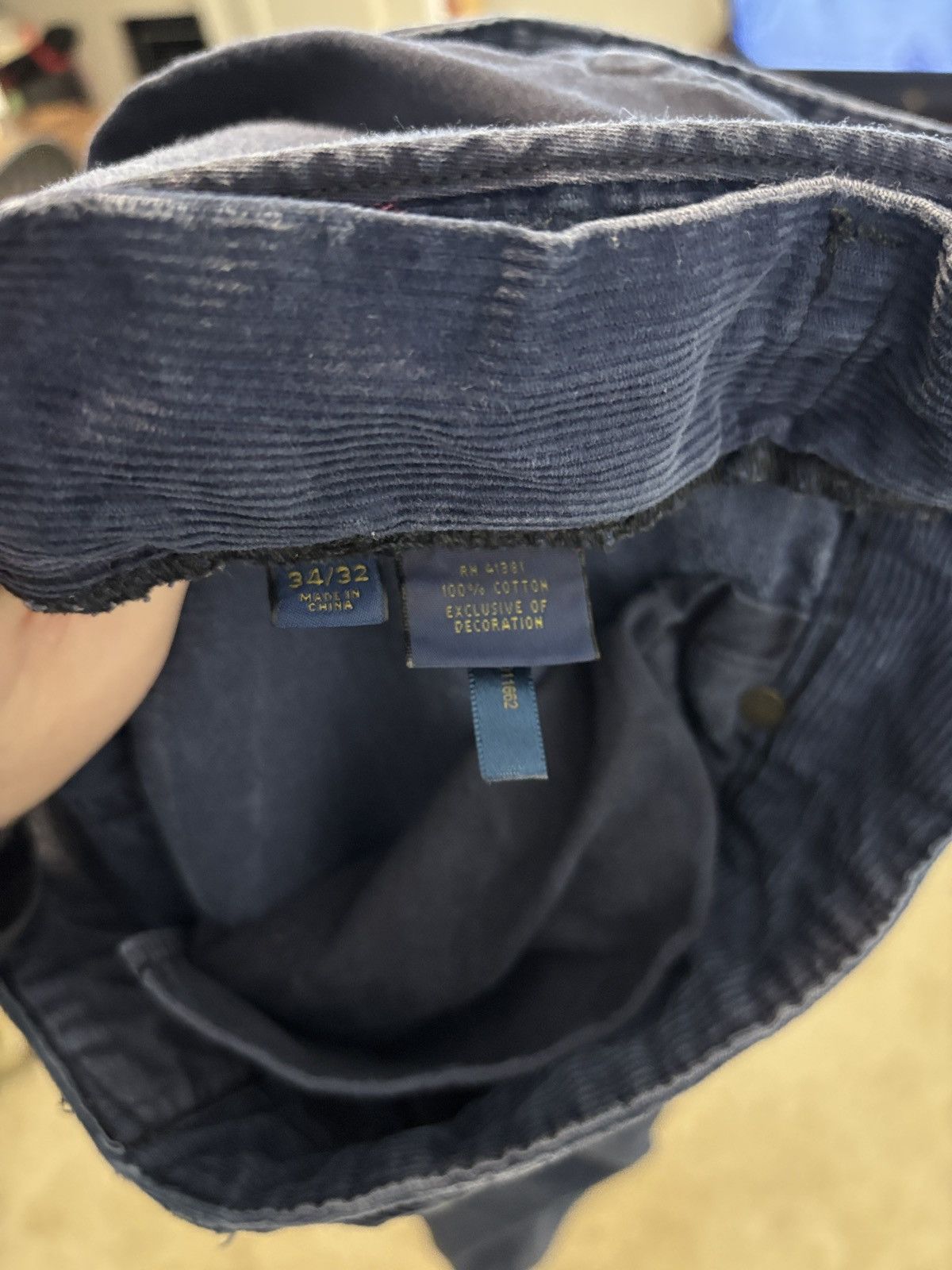 Polo Ralph Lauren Polo Ralph Lauren Blue Corduroy Pants Old Money Academia 34 Size US 34 / EU 50 - 5 Thumbnail