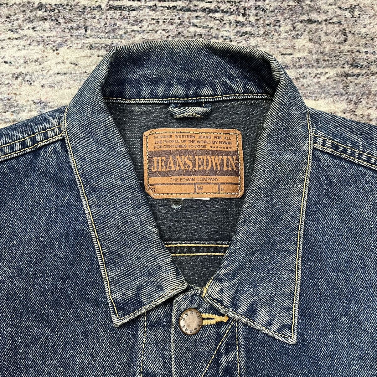 Edwin × Japanese Brand × Vintage Vintage 90s Edwin oversized denim jacket Size US L / EU 52-54 / 3 - 5 Thumbnail