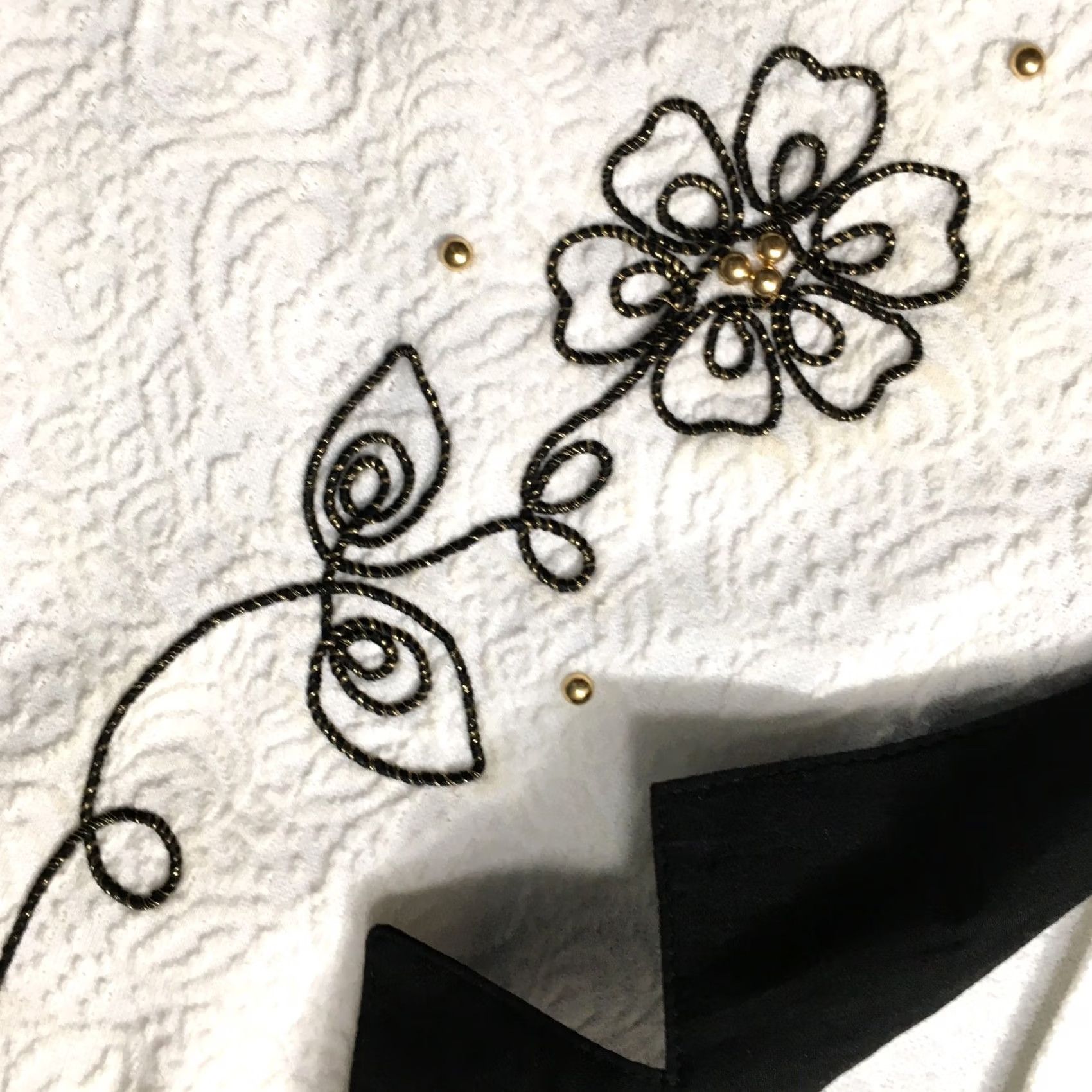GRAFF Vintage GW Division of Graff 80s embroidered collared Size L / US 10 / IT 46 - 6 Thumbnail