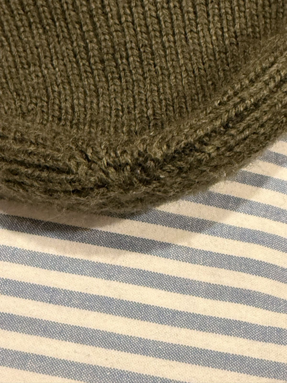 Moncler Moncler Grenoble Knitted Wool Beanie in Green Size ONE SIZE - 6 Thumbnail