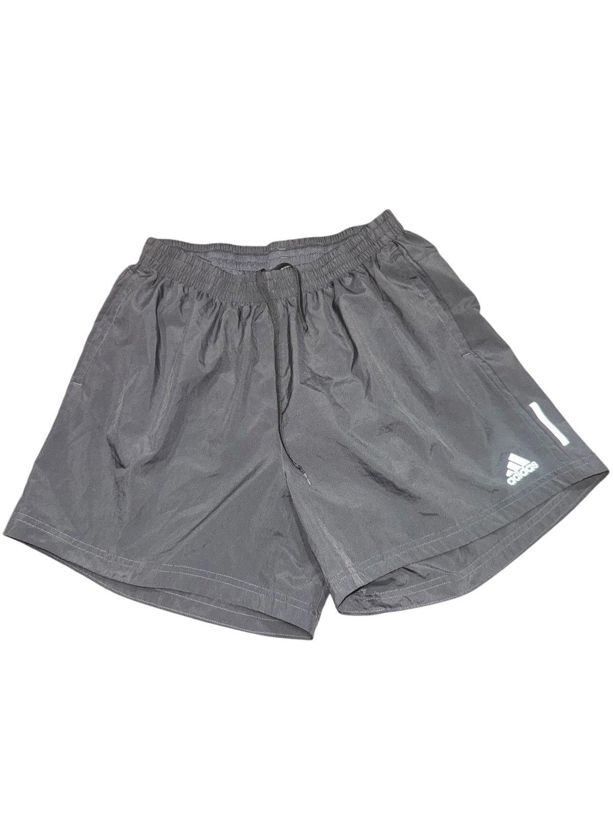 Adidas Adidas Running Shorts Shiny Stripes Silver Rare Sz XL 5” Size US 36 / EU 52 - 1 Thumbnail