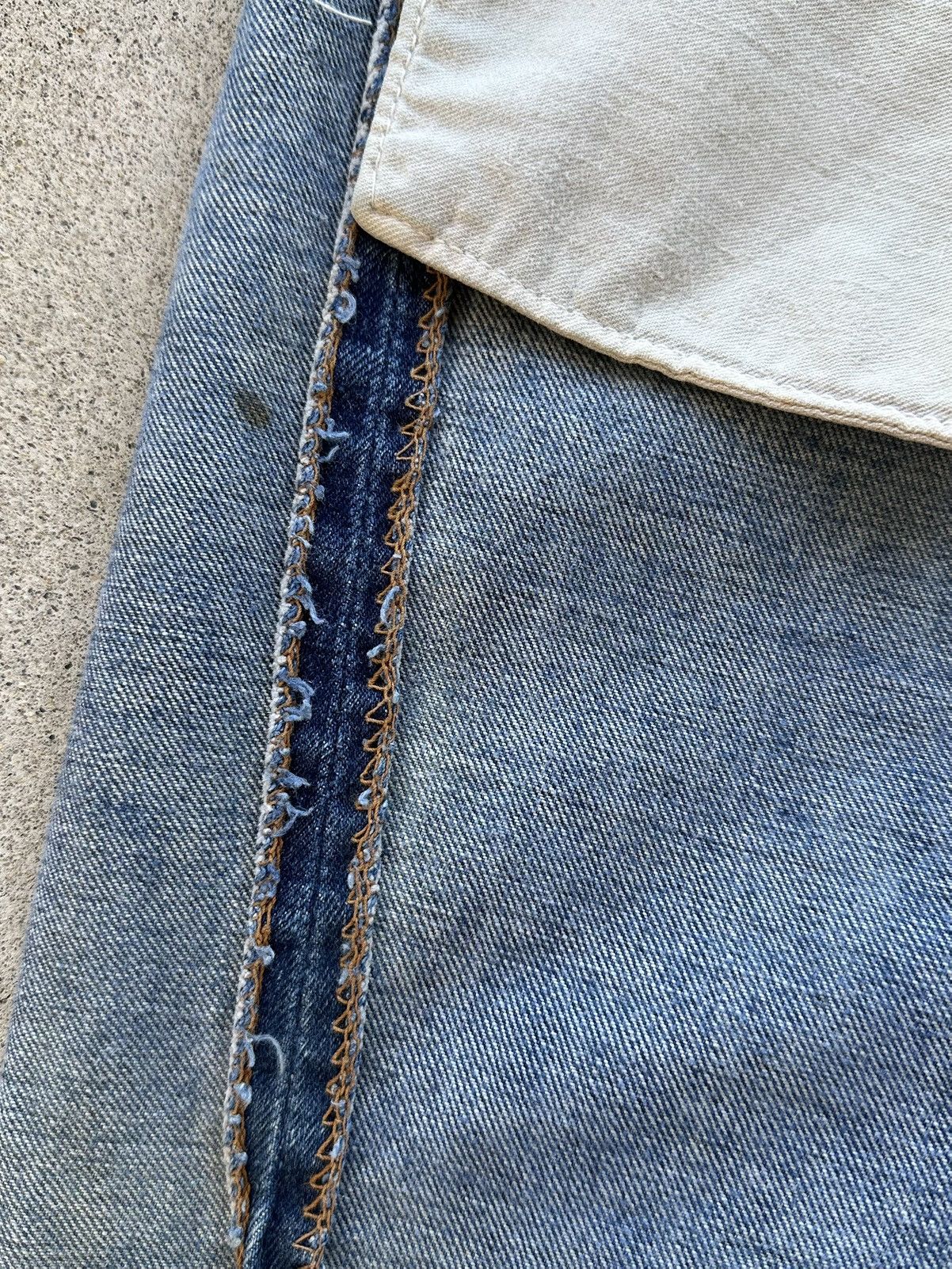 Levi's × Vintage Vintage Levi’s Big E Orange Tab 70s USA Distressed Talon Size US 32 / EU 48 - 13 Thumbnail