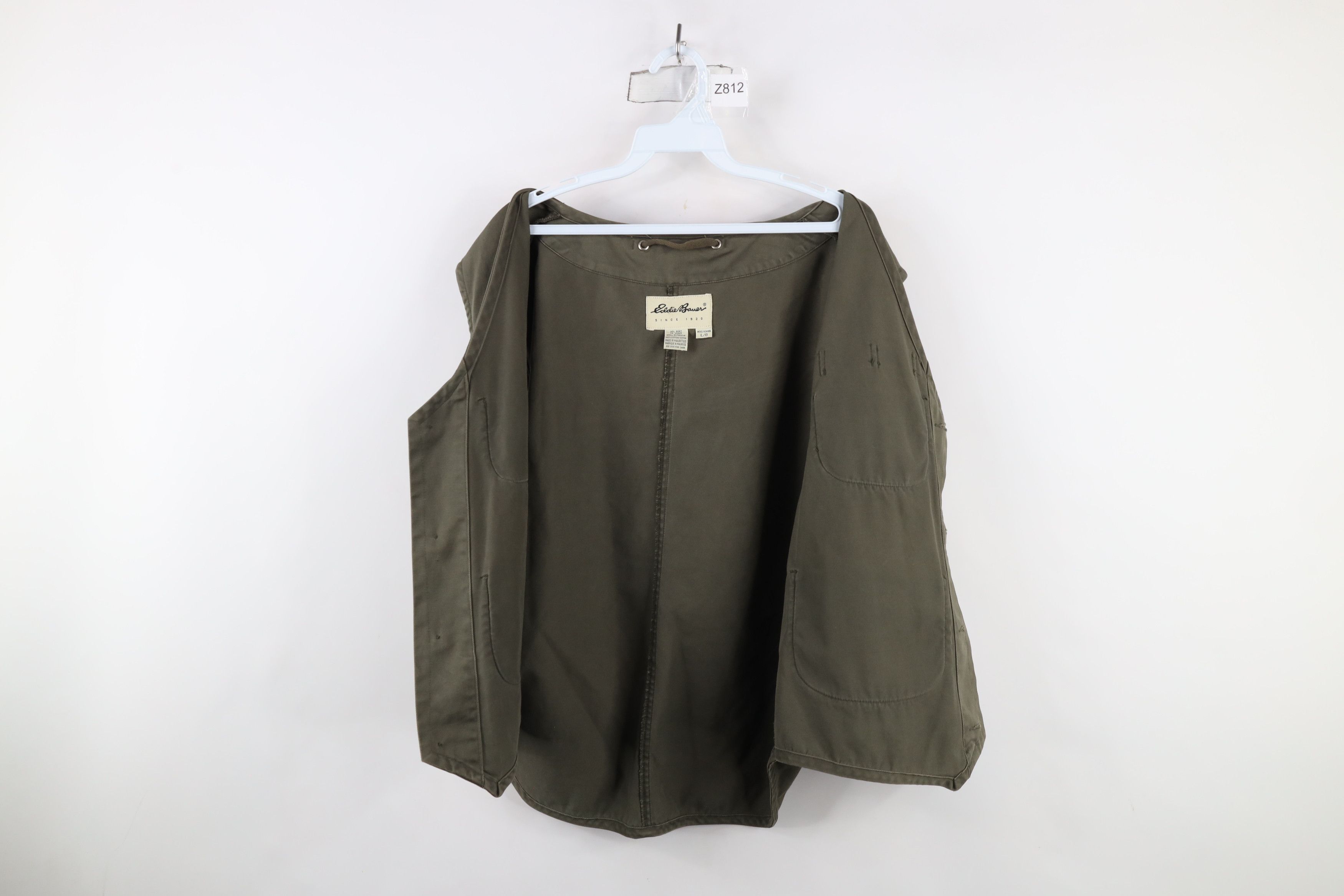 Eddie Bauer × Vintage Vintage 90s Eddie Bauer Tactical Fishing Vest Jacket Green Size US L / EU 52-54 / 3 - 10 Thumbnail