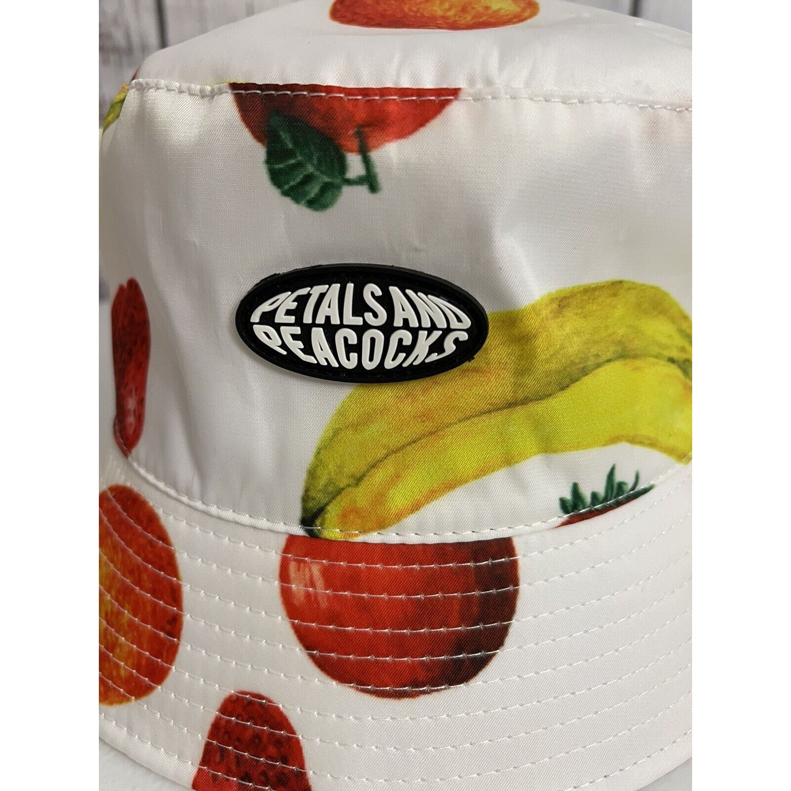 Tillys NWT Petals and Peacocks Bucket Hat Colorful Fruit Size ONE SIZE - 2 Thumbnail