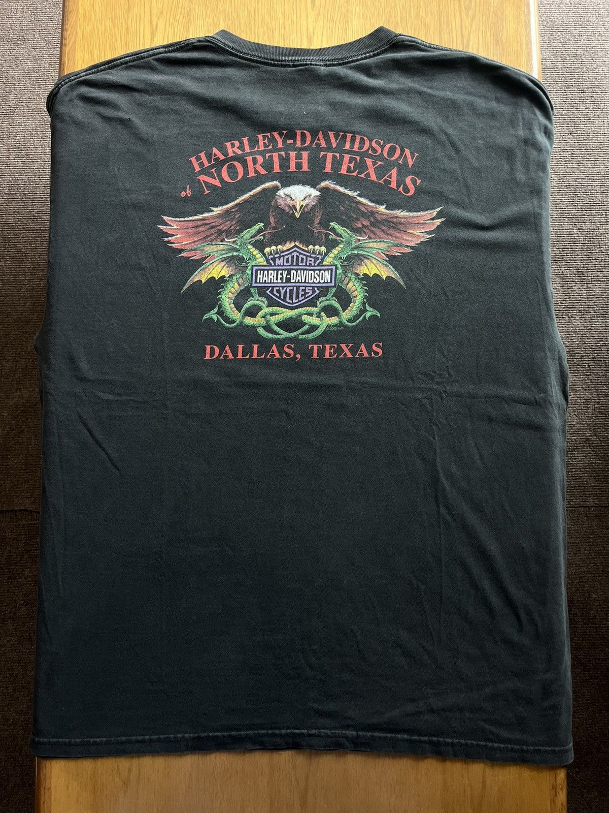 Harley Davidson Vintage Harley-Davidson Eagle Dragons 2000’s Tshirt Size US XXL / EU 58 / 5 - 8 Thumbnail