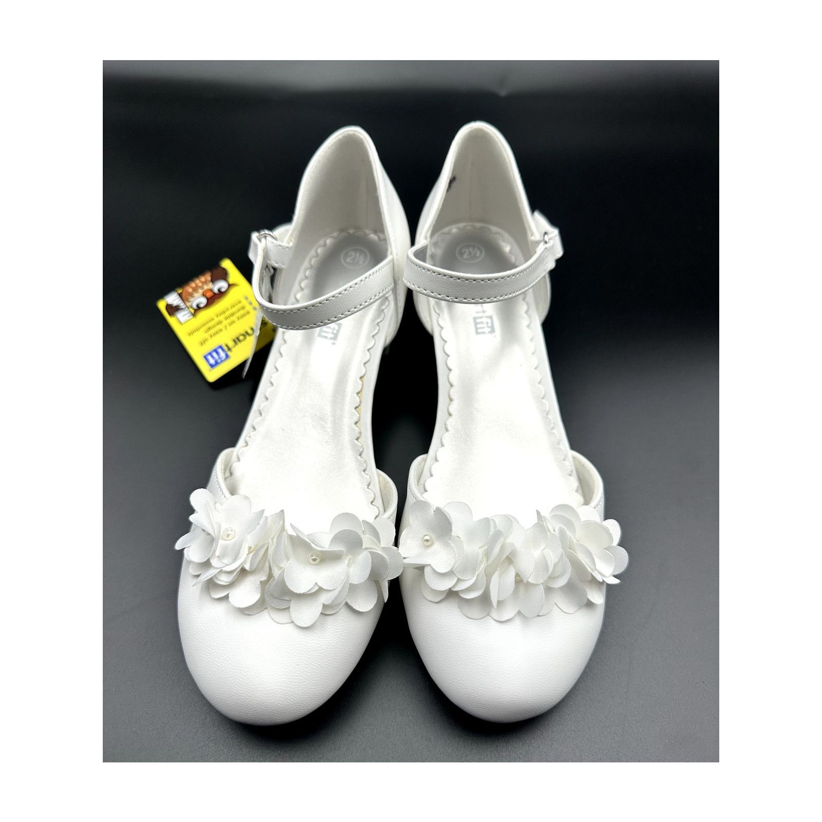 Other Smart Fit Cici Youth Girls White Floral Heel Size:4 Size US 4 / IT 34 - 1 Thumbnail