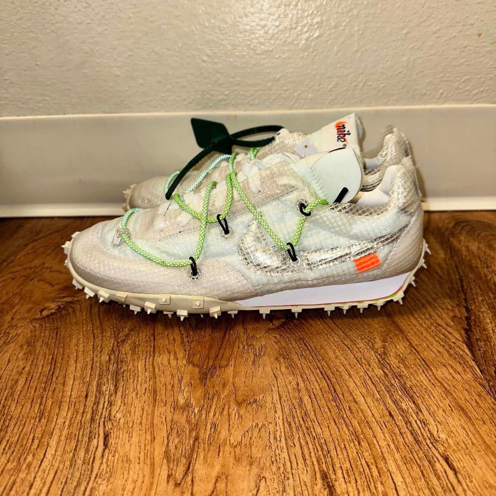 Nike Nike Waffle Racer Off-White White (Women's) Size US 11.5 / IT 41.5 - 3 Thumbnail