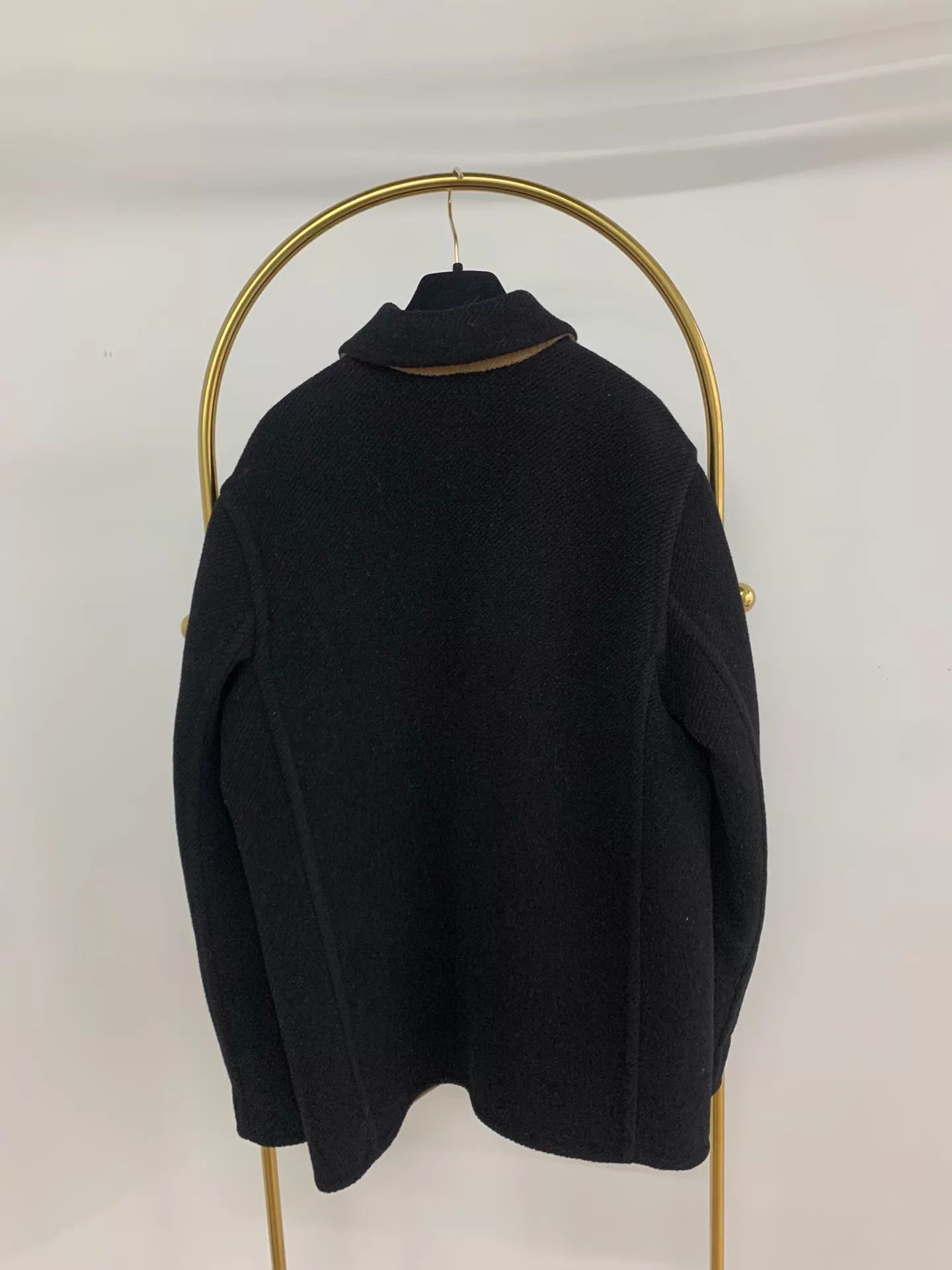 Loewe LOEWE black wool overcoat 48 unused Size US M / EU 48-50 / 2 - 3 Thumbnail