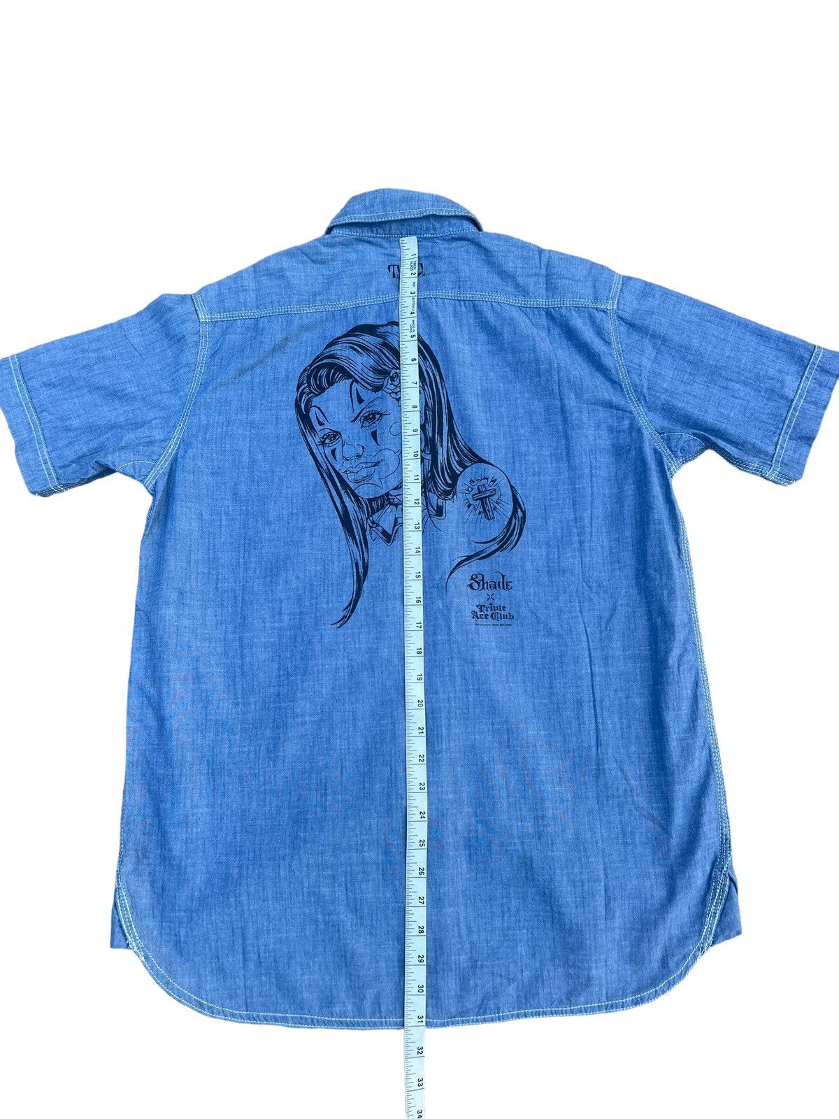 Devilock Triple Ace Club X Shade Chambray Work Shirt Size US L / EU 52-54 / 3 - 4 Thumbnail