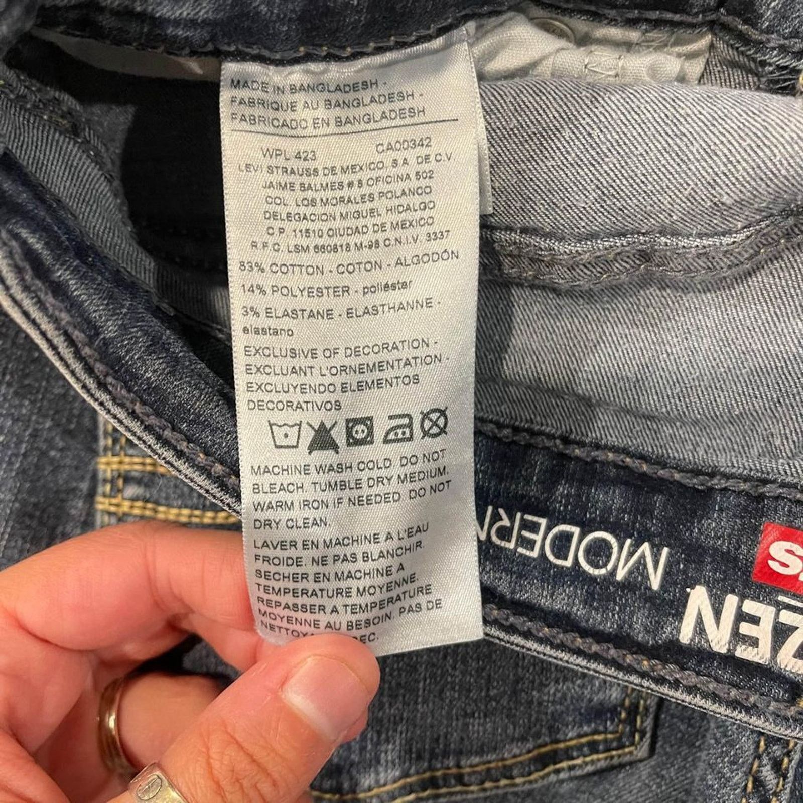 Denizen Denizen By Levi Modern Skinny Denim Jeans Women's 2M W26 L32 Size 26" / US 2 / IT 38 - 8 Thumbnail