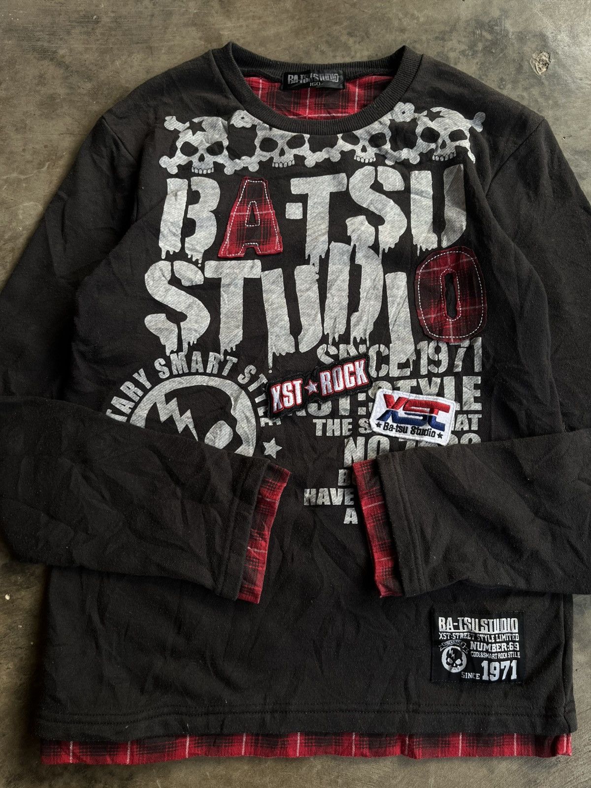 Isamu Katayama Backlash JAPANESE BA-TSU POEM DOUBLE LAYER GOTHIC SEDITIONARIES PUNK Size US M / EU 48-50 / 2 - 3 Thumbnail