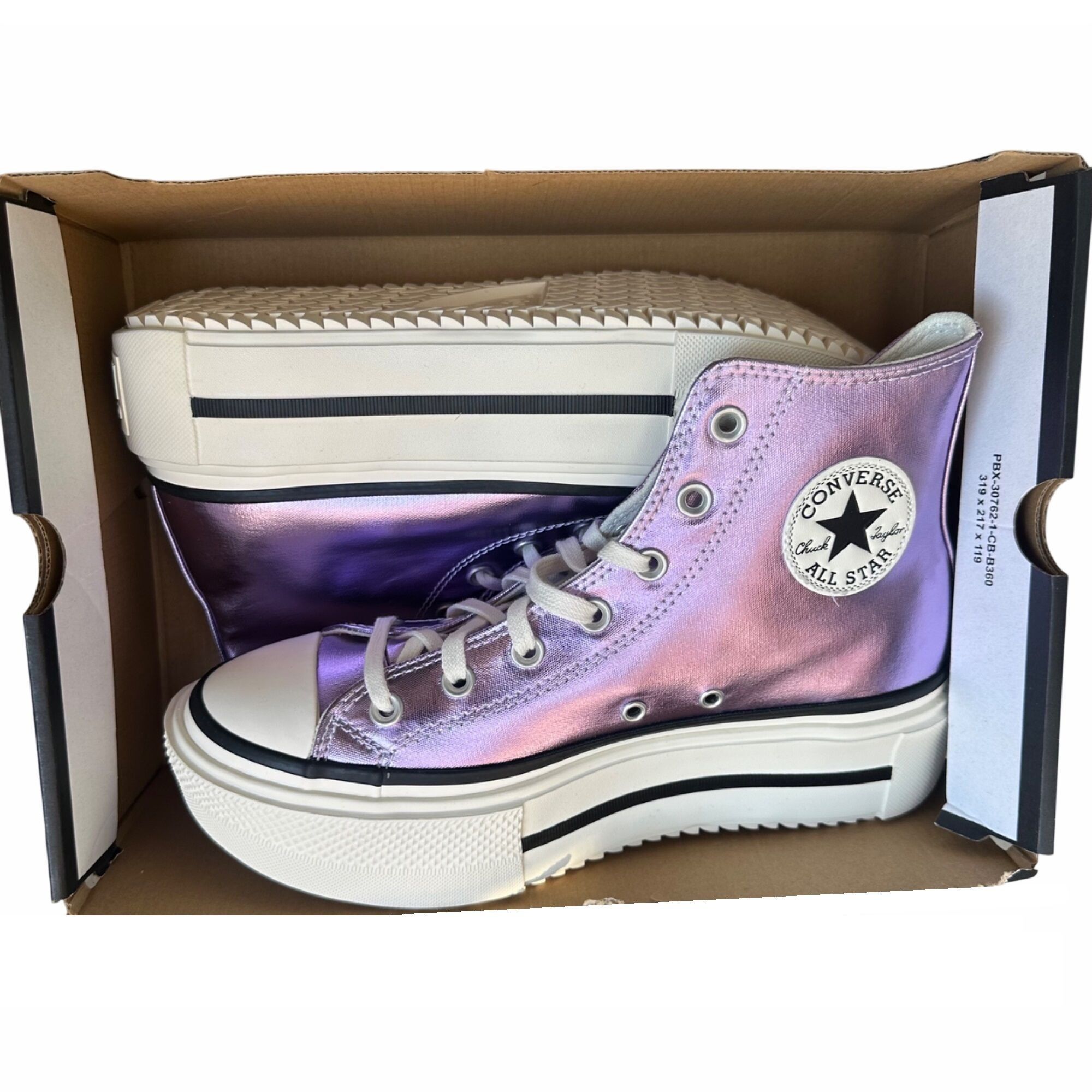 Converse ⭐Converse Chuck Taylor Lift Double Stack Purple Size 9 Women Size US 9 / IT 39 - 7 Thumbnail