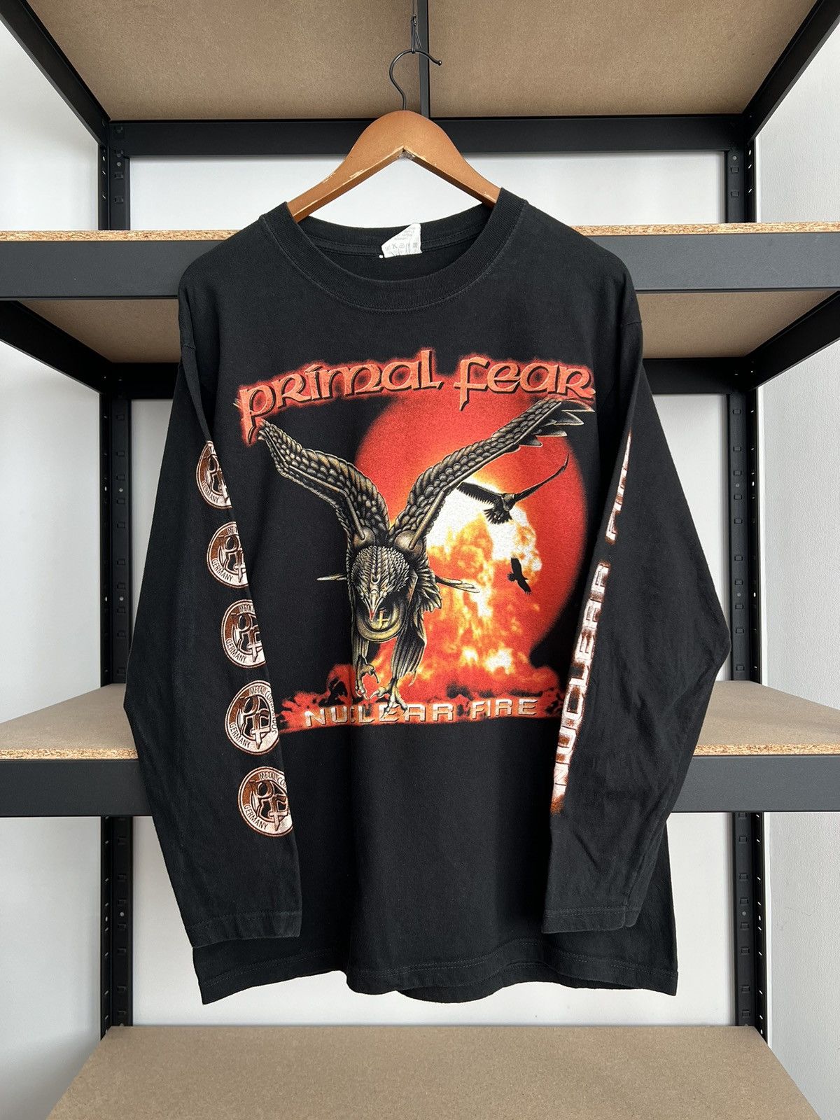 Band Tees Vintage 2001 Primal Fear Nuclear Fire Metal Band Long Sleeve Size US L / EU 52-54 / 3 - 1 Thumbnail