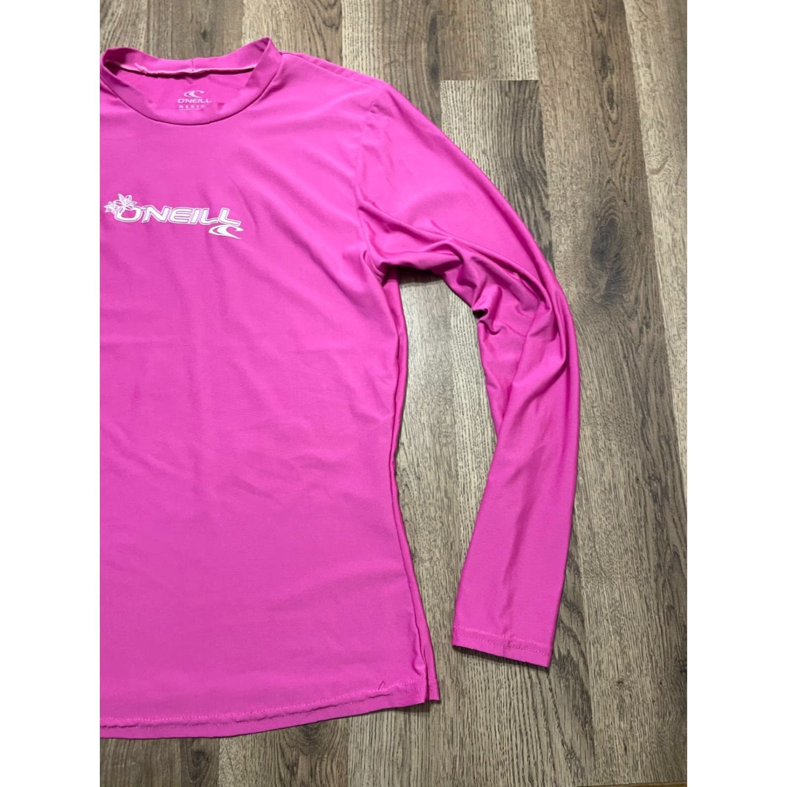 O'Neill O'Neill Shirt Womens Medium Pink Long Sleeve Logo Shirt Size M / US 6-8 / IT 42-44 - 4 Thumbnail