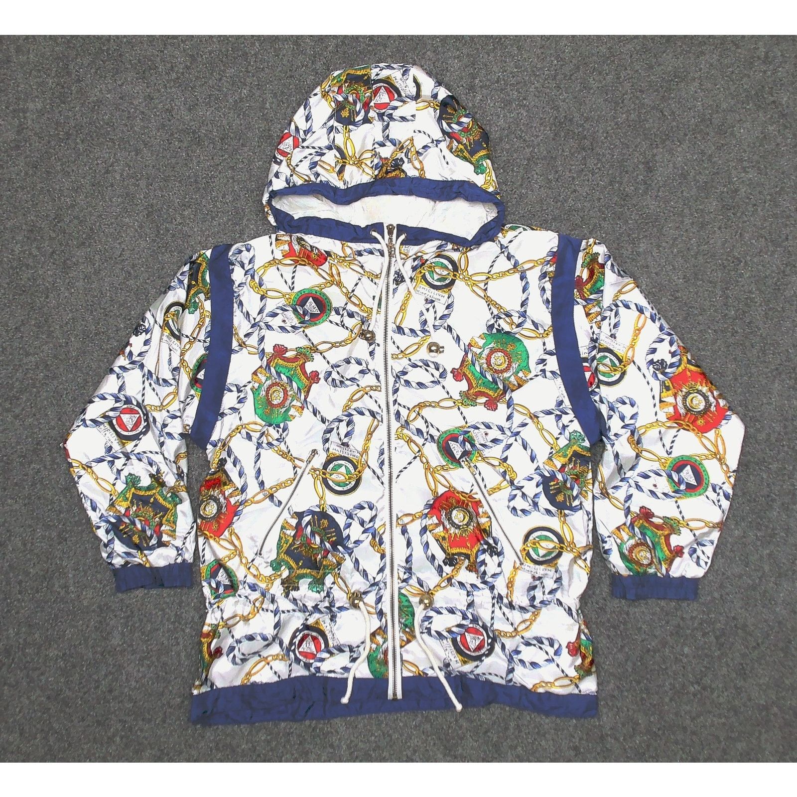 Vintage Lavon Vintage Y2K Oversized Nautical Chain Print Windbreaker Size M / US 6-8 / IT 42-44 - 3 Thumbnail