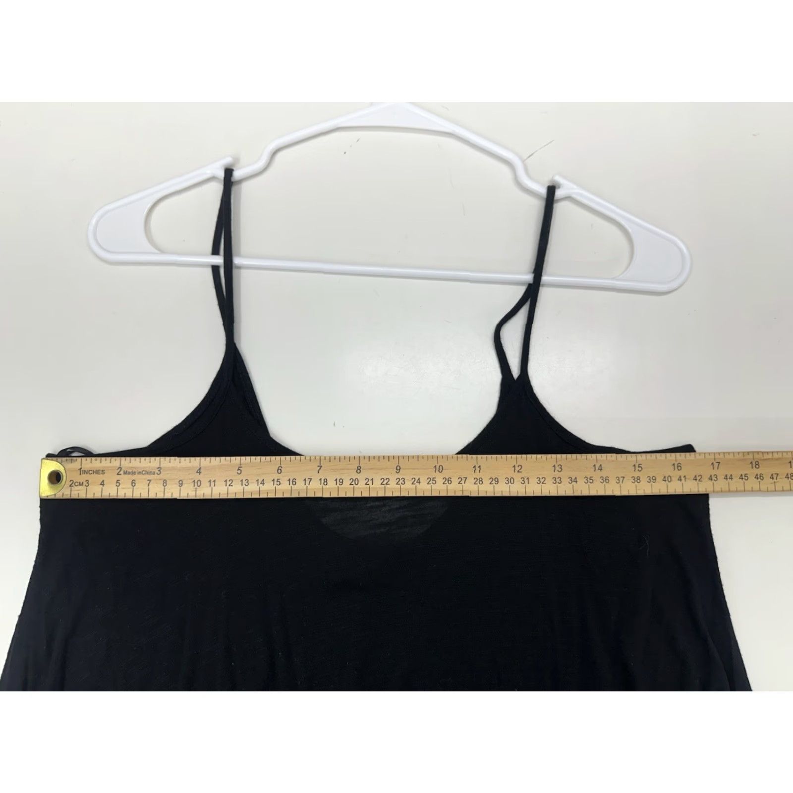 Vintage T/O Sweaters Womens Tank Top Tunic Medium Black Spaghetti Strap Lace Bottom Shirt Womens Tank Top Tunic Black Spaghetti Lace Bottom Size M / US 6-8 / IT 42-44 - 7 Thumbnail