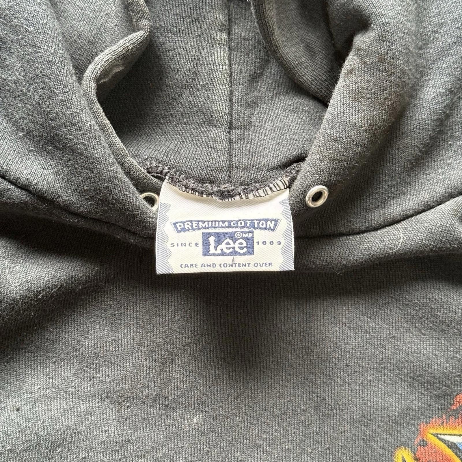 Lee Vintage West Choppers Flame Cross Hoodie M Lee Men’s Size US 32 / EU 48 - 3 Thumbnail