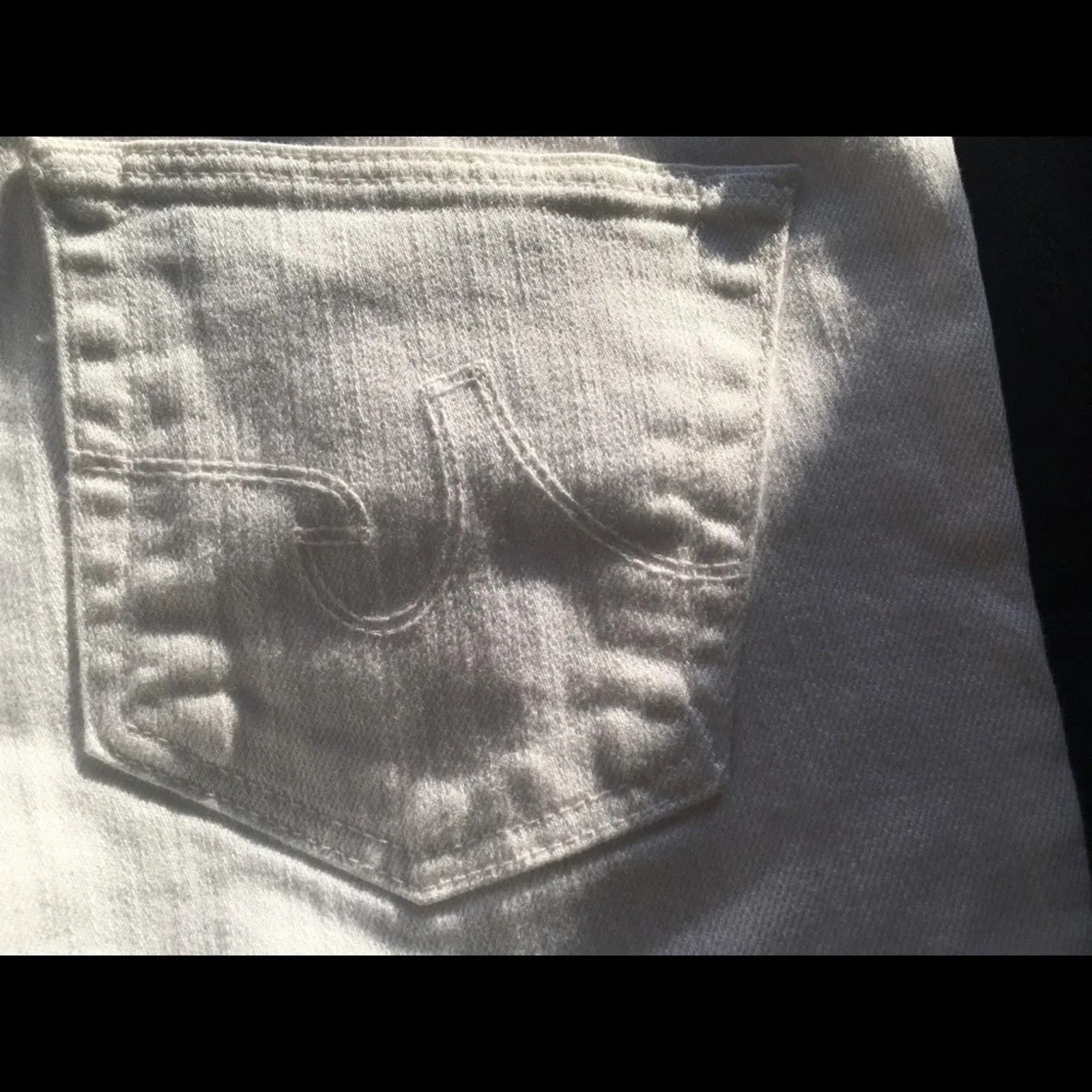 AG Adriano Goldschmied Adriano Goldschmied white stilt cigarette leg jeans size 28R Size 28" / US 6 / IT 42 - 6 Thumbnail