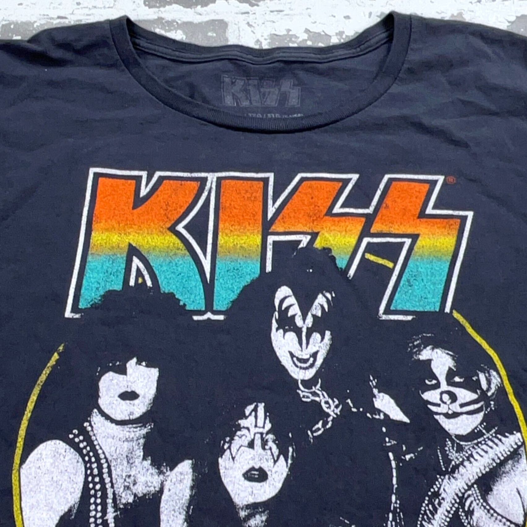 Spell Kiss Shirt Men 3XL Gray Band Tee Tour Concert Rock Retro Logo Graphic Print Short Sleeve Crew Neck T-Shirt Size US XXL / EU 58 / 5 - 4 Thumbnail