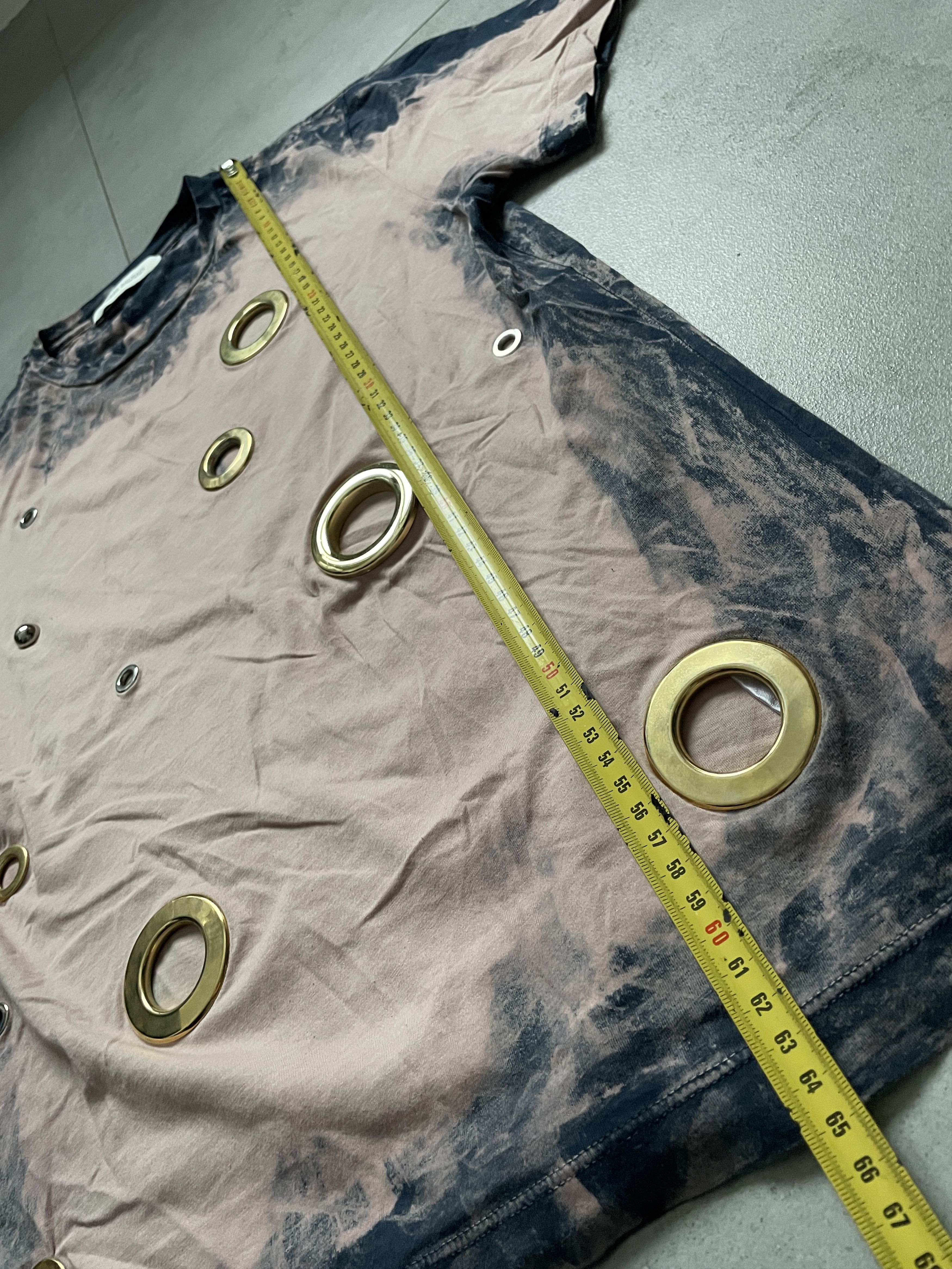 Balmain ARCHIVE BALMAIN PINK NAVY SKINNY METAL RINGS TEE Size US S / EU 44-46 / 1 - 7 Thumbnail