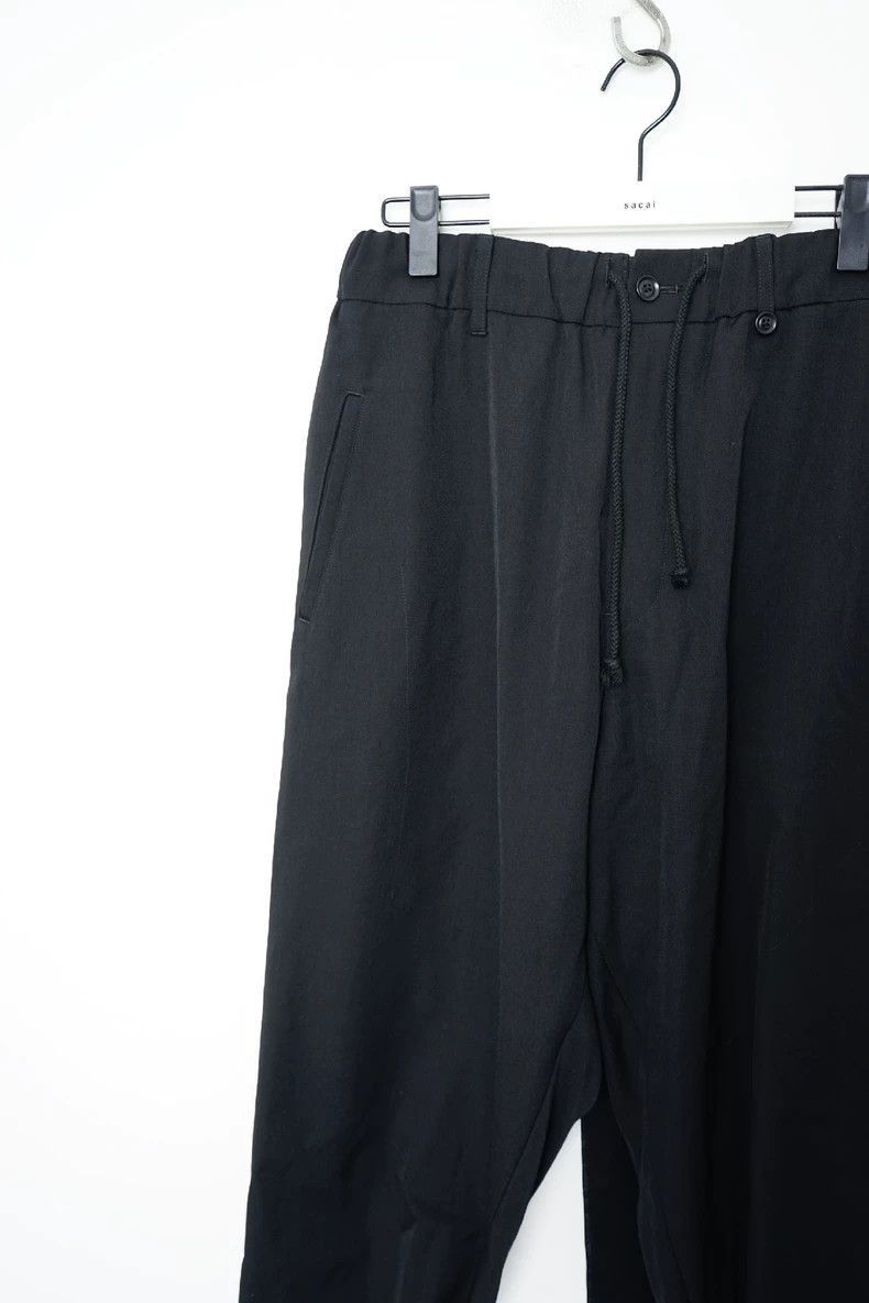 Yohji Yamamoto Yohji Yamamoto Black Wide-Leg Pants by Yohji Yamamoto Size 24" / US 00 / IT 34 - 3 Thumbnail