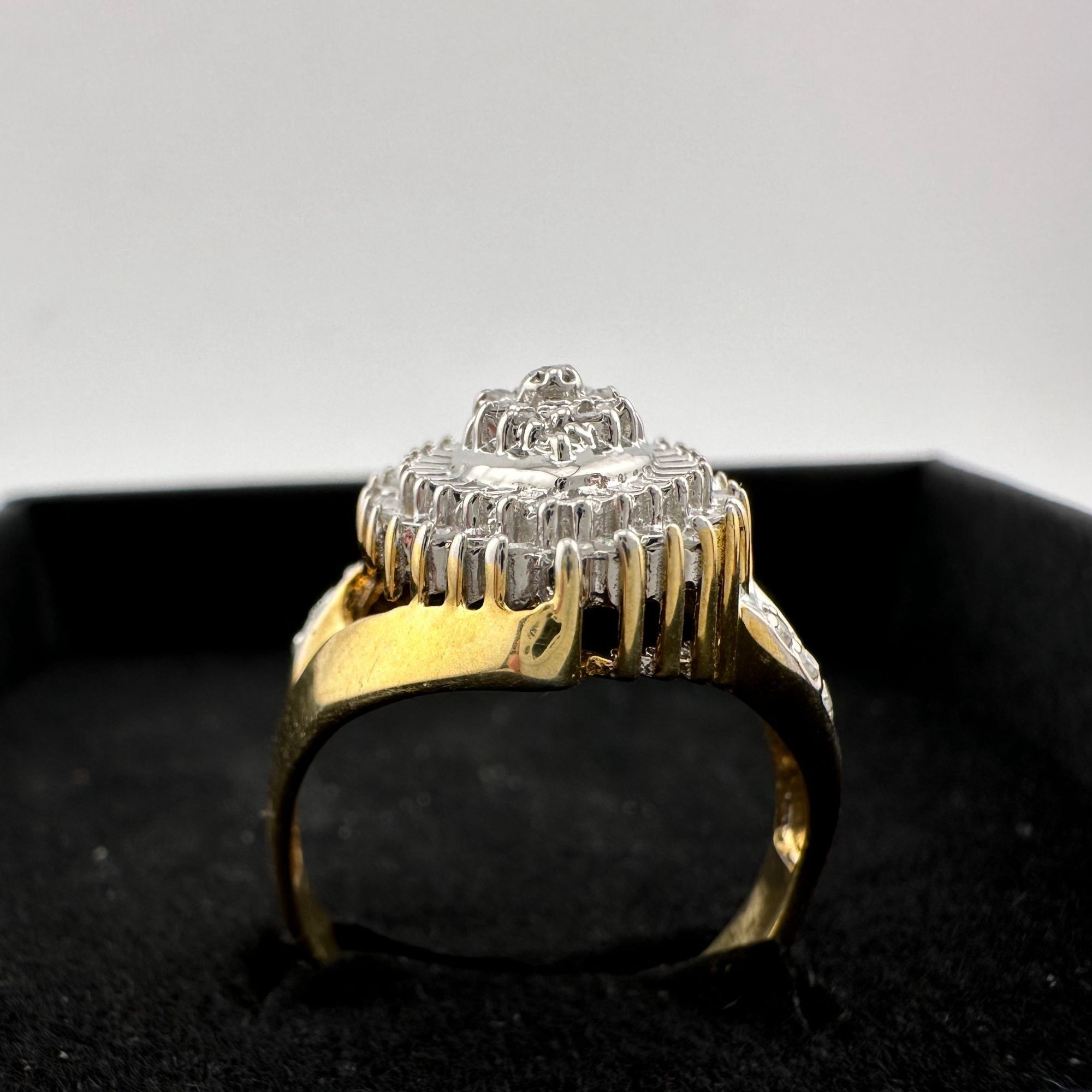 Other Marquise Cut 1/2 Carat Diamond Ring - Gold Plated Silver Size ONE SIZE - 15 Thumbnail