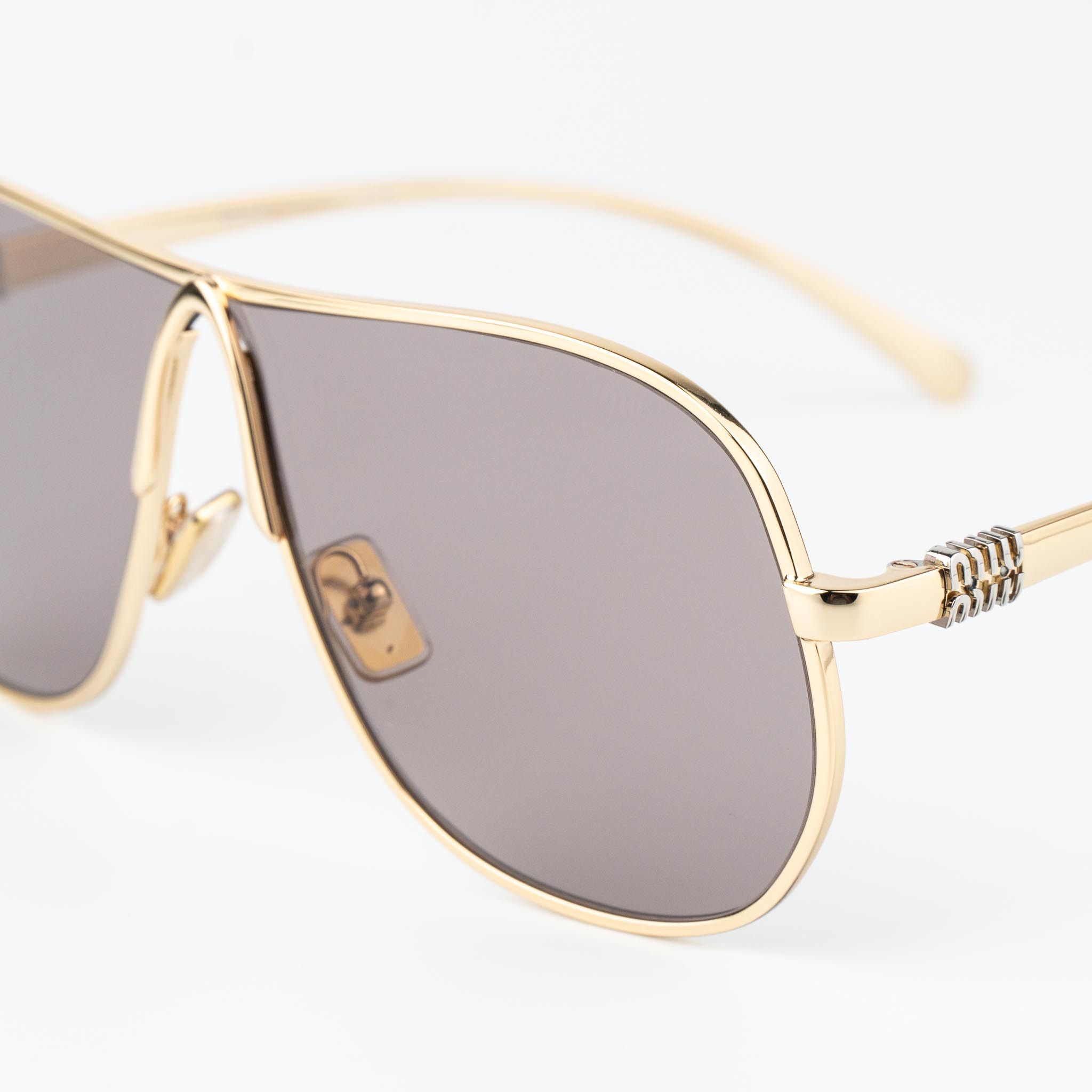 Miu Miu Miu Miu Women Sunglasses Pilot MUA56S 5AK20I NEW AUTHENTIC Size ONE SIZE - 6 Thumbnail