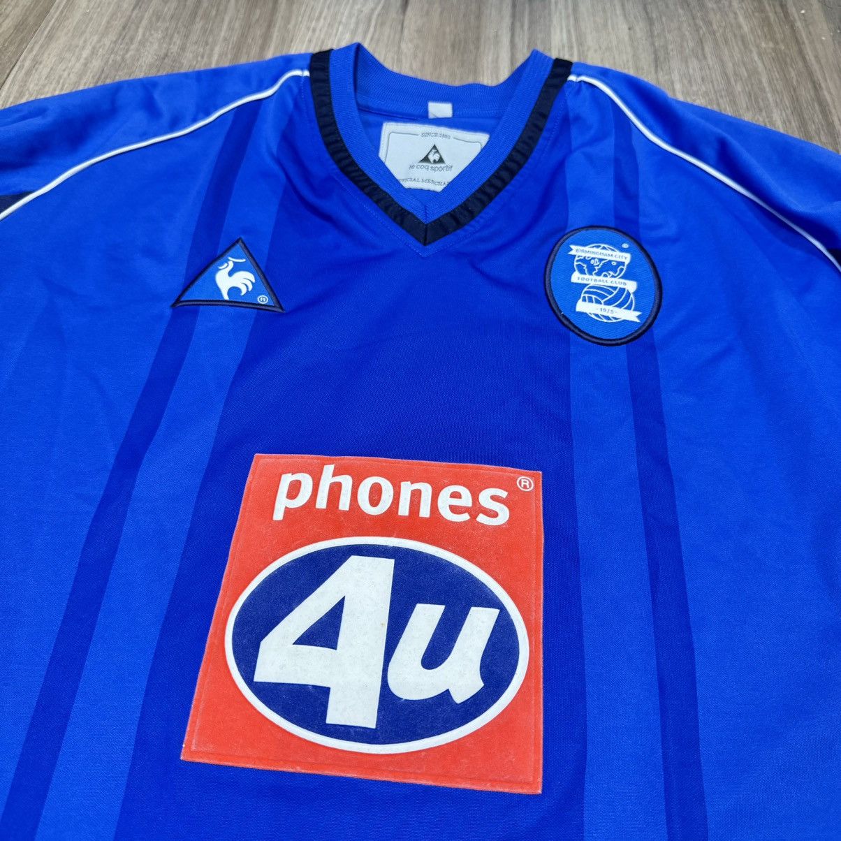 Le Coq Sportif Birmingham 02/03 home shirt #21 Dugarry Size US XL / EU 56 / 4 - 3 Thumbnail