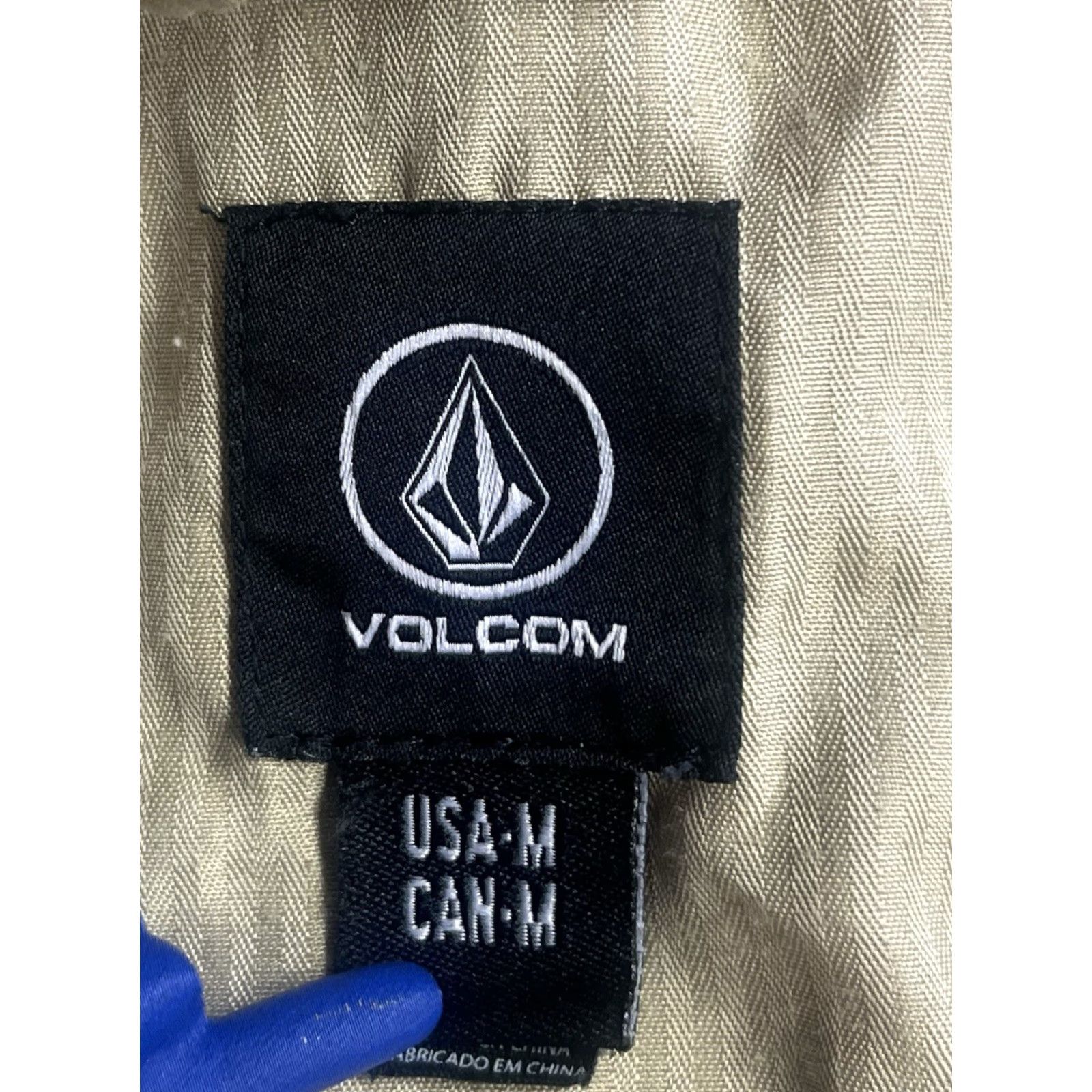 Volcom Volcom Jacket Men Medium Hooded Full Zip Beige Canvas Surf Skater Celeb? Size US M / EU 48-50 / 2 - 6 Thumbnail