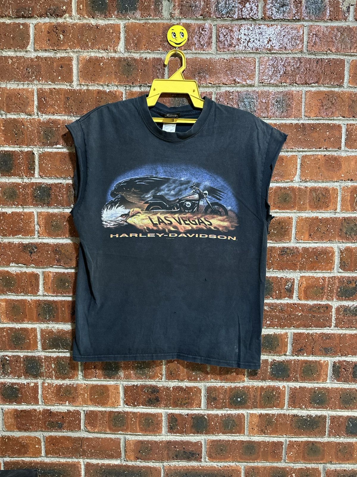 Harley Davidson Thrashed Vintage Harley Davidson Sun Faded Tee Size US L / EU 52-54 / 3 - 1 Thumbnail