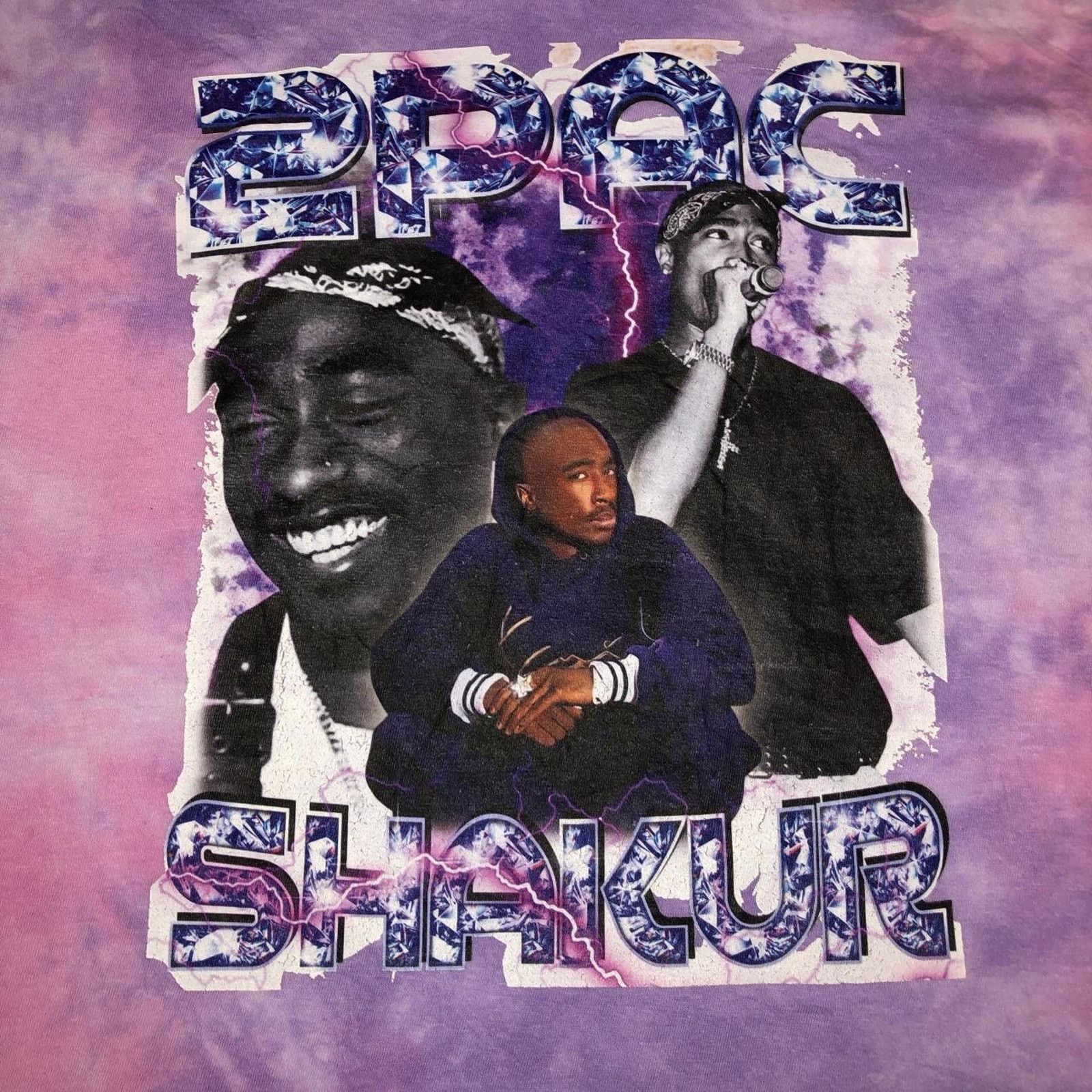 Other Pink/Purple Tie-Dye Tupac Graphic Tee Size US L / EU 52-54 / 3 - 4 Thumbnail