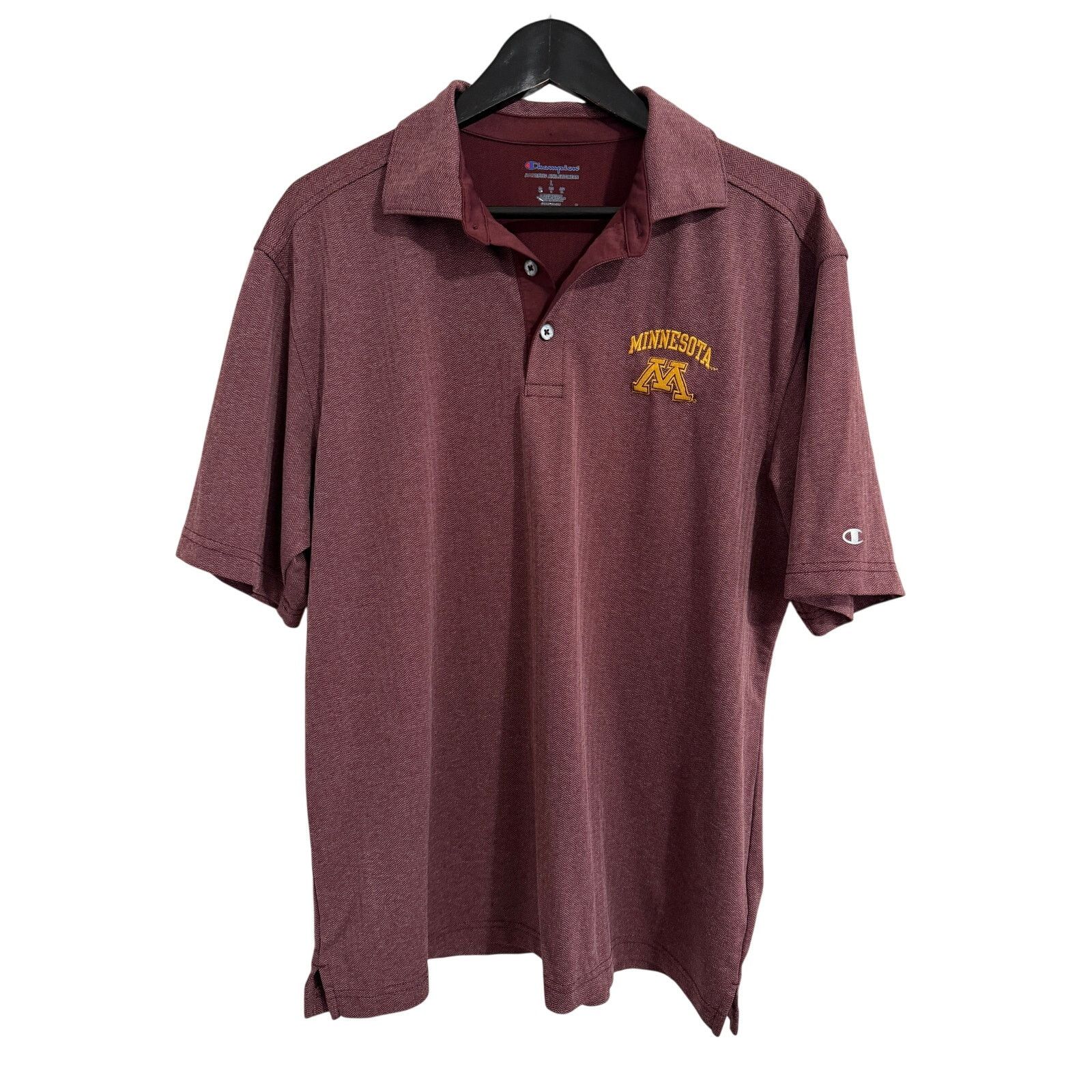 Champion Minnesota Gophers Maroon Champion Brand Polo Shirt Size L Size US L / EU 52-54 / 3 - 1 Thumbnail