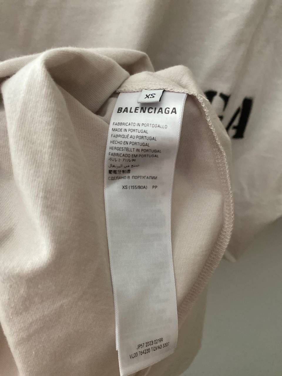 Balenciaga Balenciaga SS24 White Inkjet Blurred Logo Tee Size US L / EU 52-54 / 3 - 6 Thumbnail